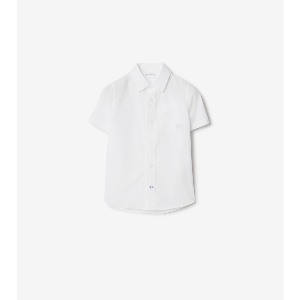 Burberry Kids'  Childrens Ekd Cotton Shirt In White