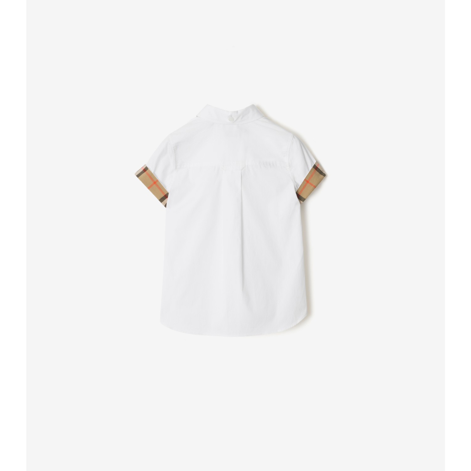 Chemise en popeline de coton avec Check