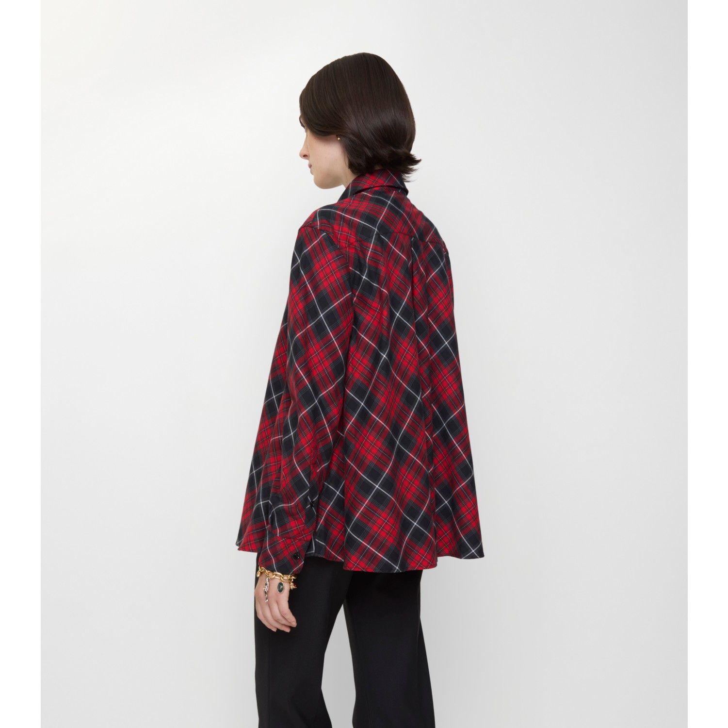 Relaxed Fit Check Cotton Flannel Shirt