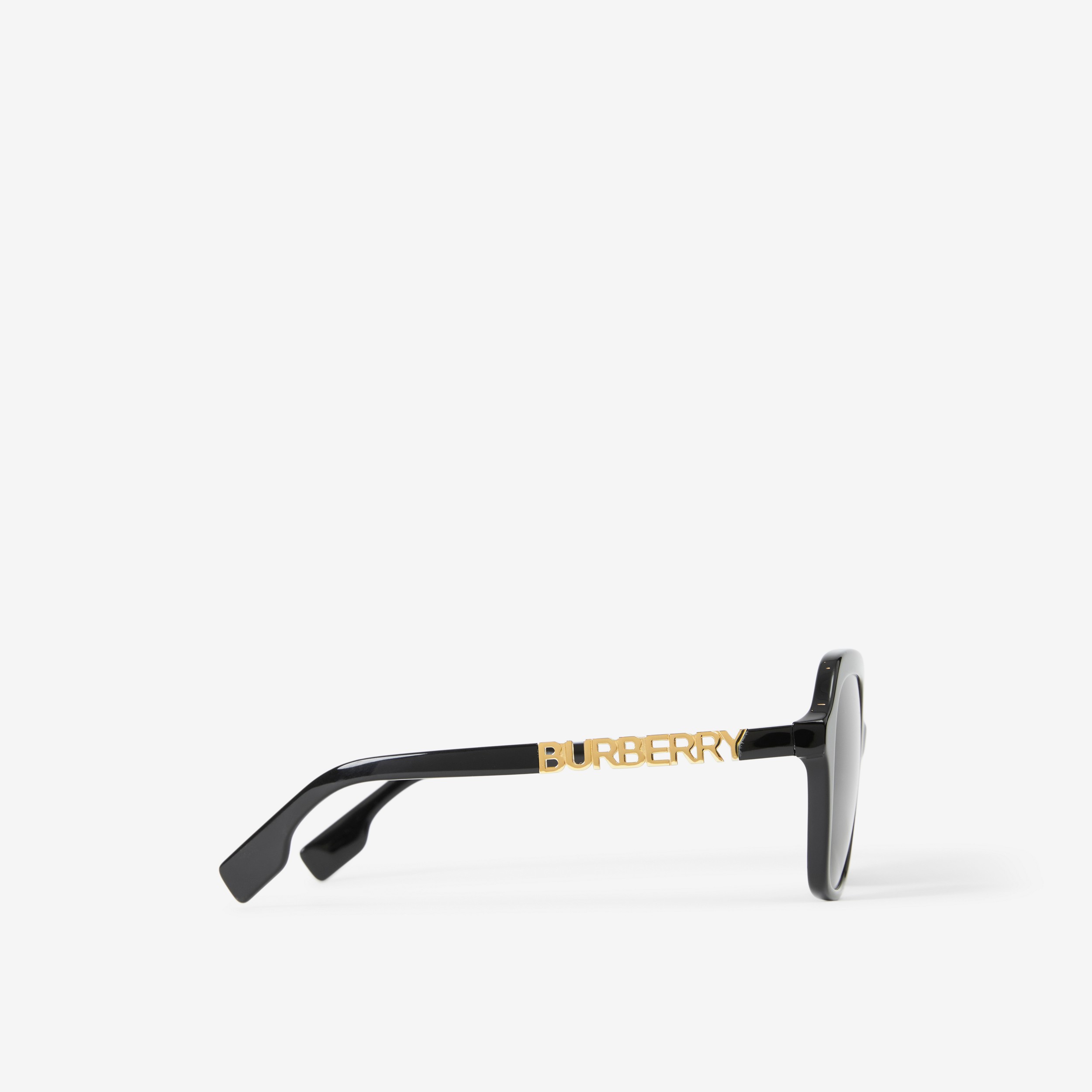 Óculos de sol com armação quadrada oversize (Preto) - Mulheres | Burberry® oficial - 2