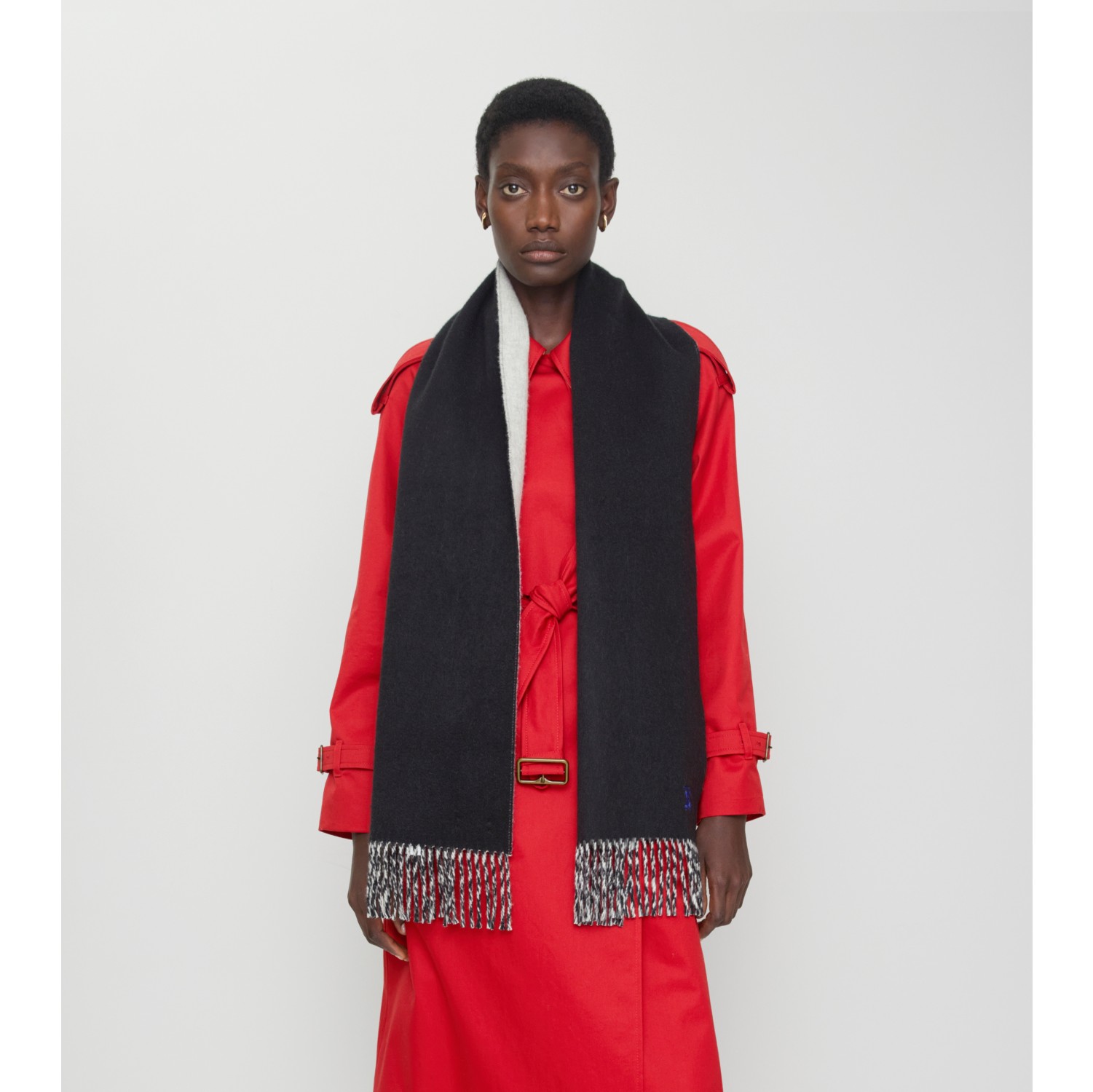 Sciarpa reversibile in cashmere