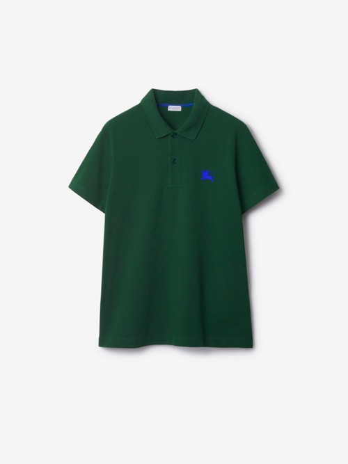 Burberry Cotton Polo Shirt In Green