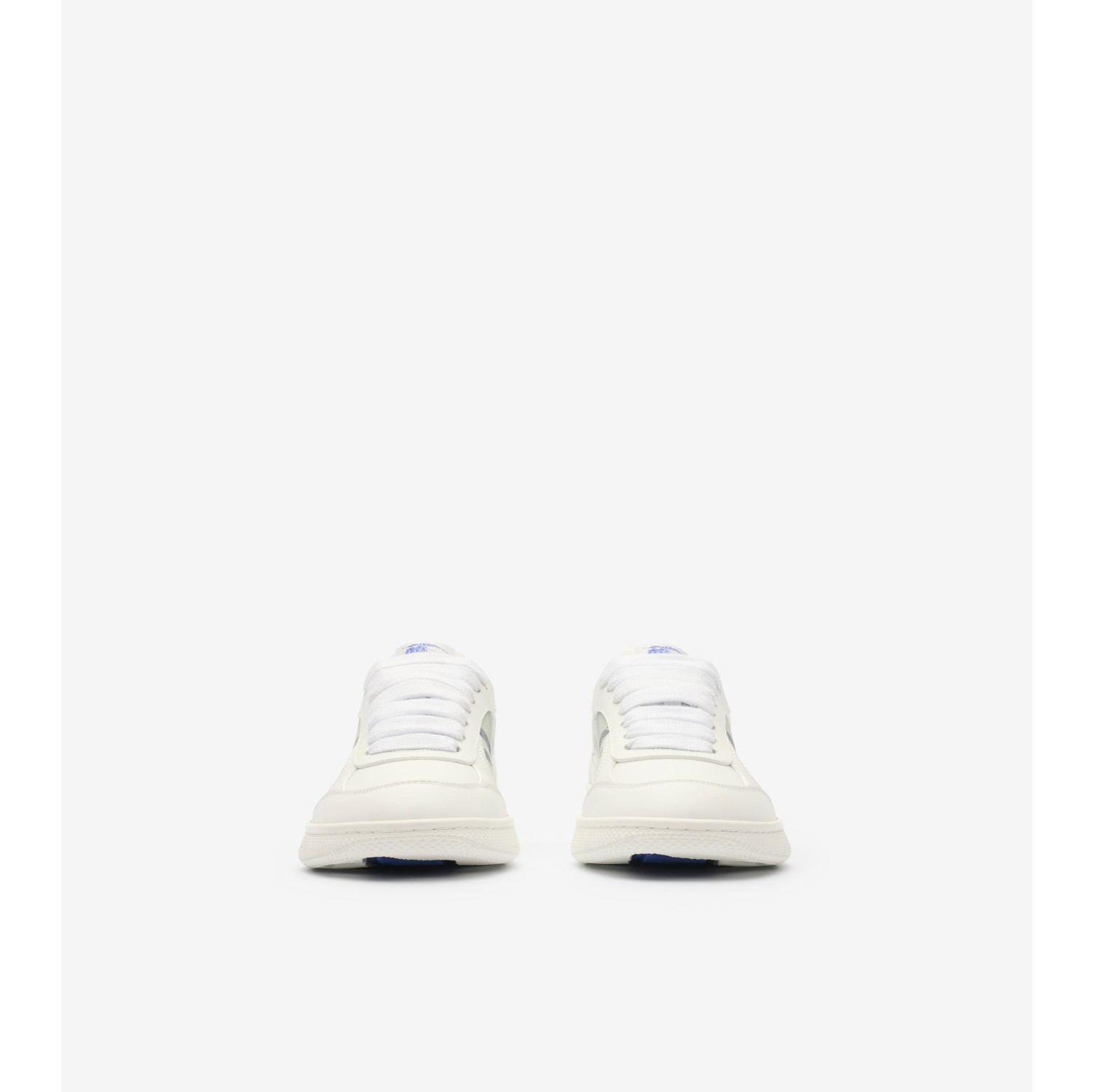 Leather and Check Terrace Sneakers​