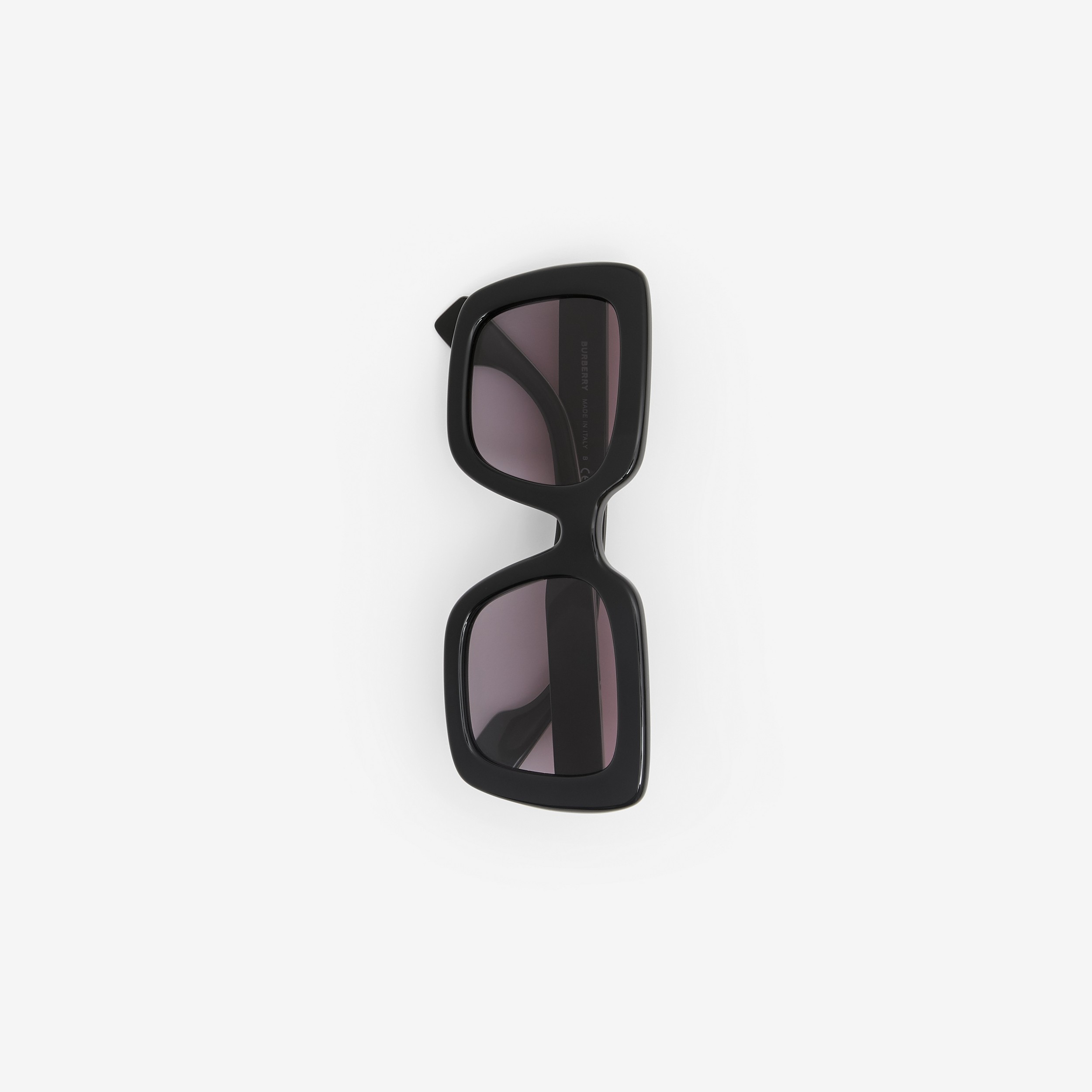 Oversized Square Frame Sunglasses in Black - Women | Burberry® Official - 2