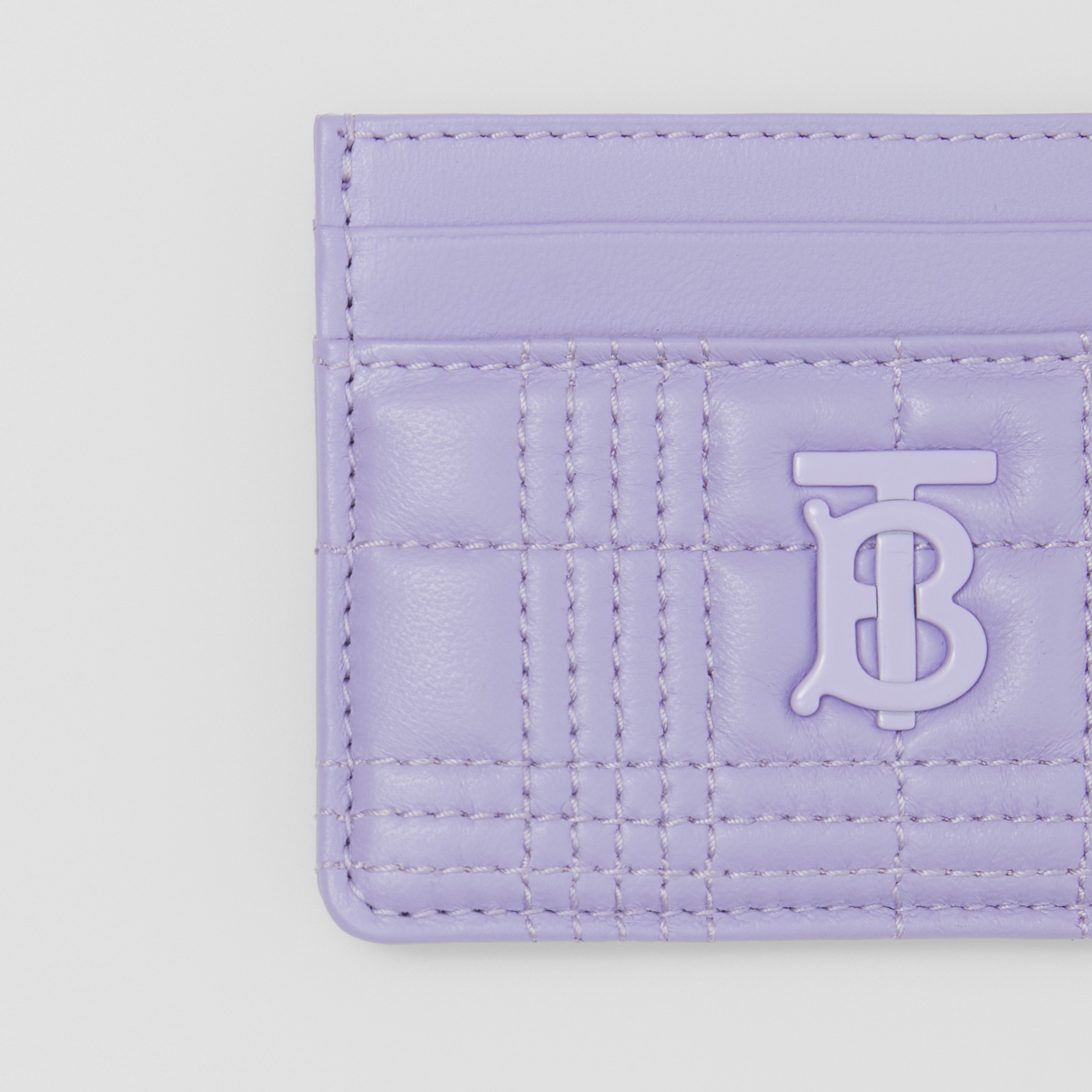 Quilted Lambskin Lola Card Case in Soft Violet - Women | Burberry® Official - 2