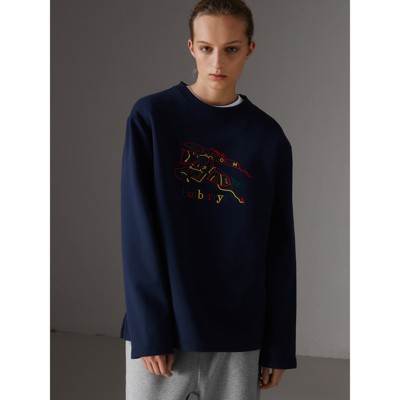 burberry reissued jersey sweatshirt