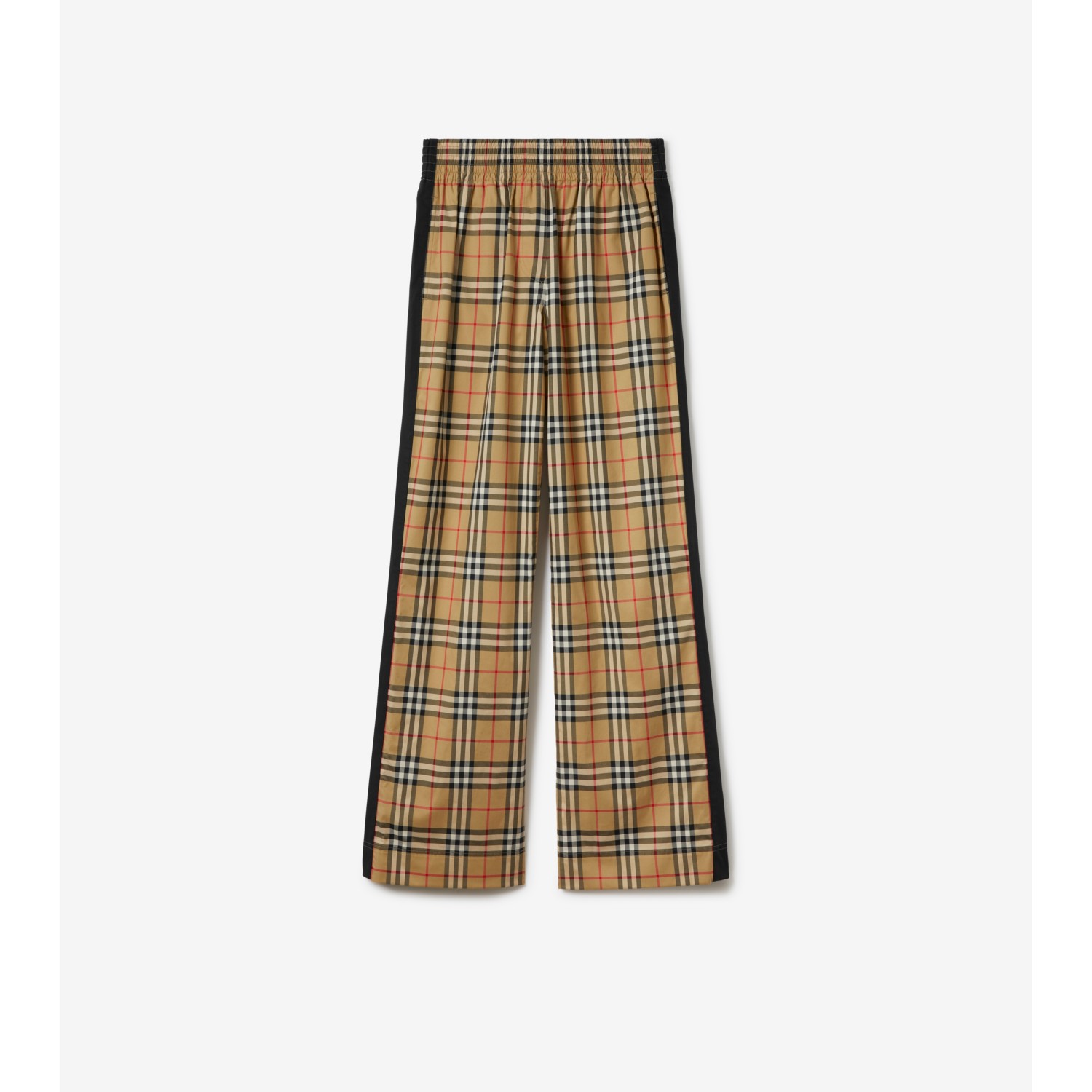 Check Stretch Cotton Trousers