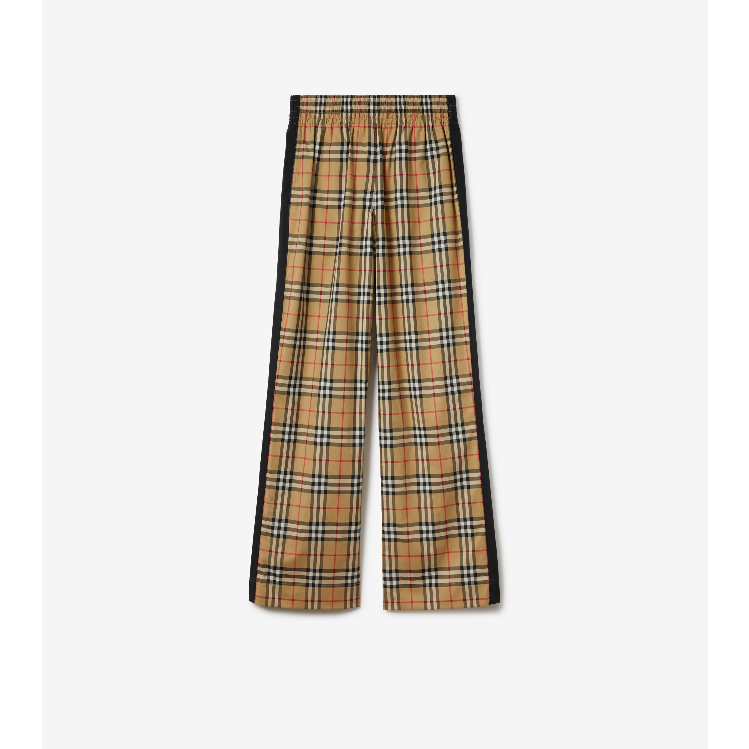 Fashion burberry vintage check trousers