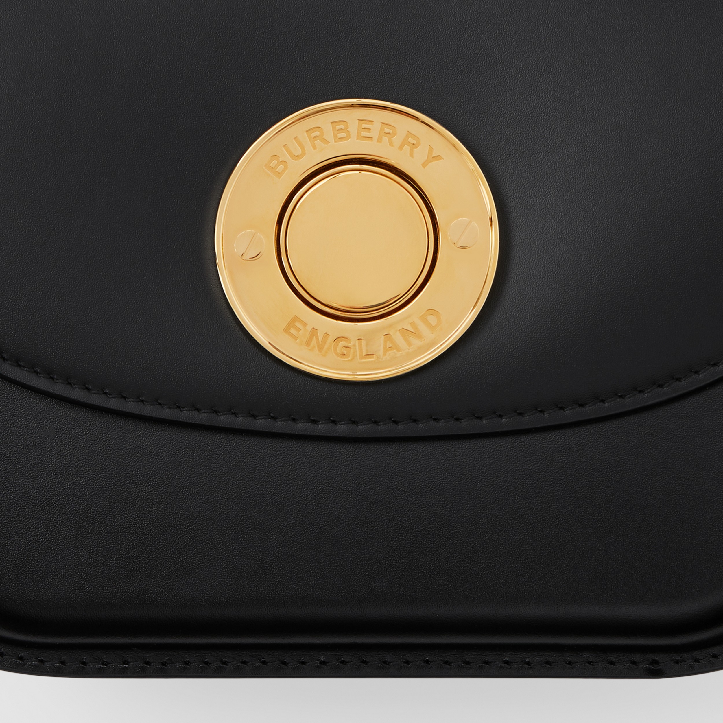 Leather Small Elizabeth Bag in Black - Women | Burberry® Official - 2