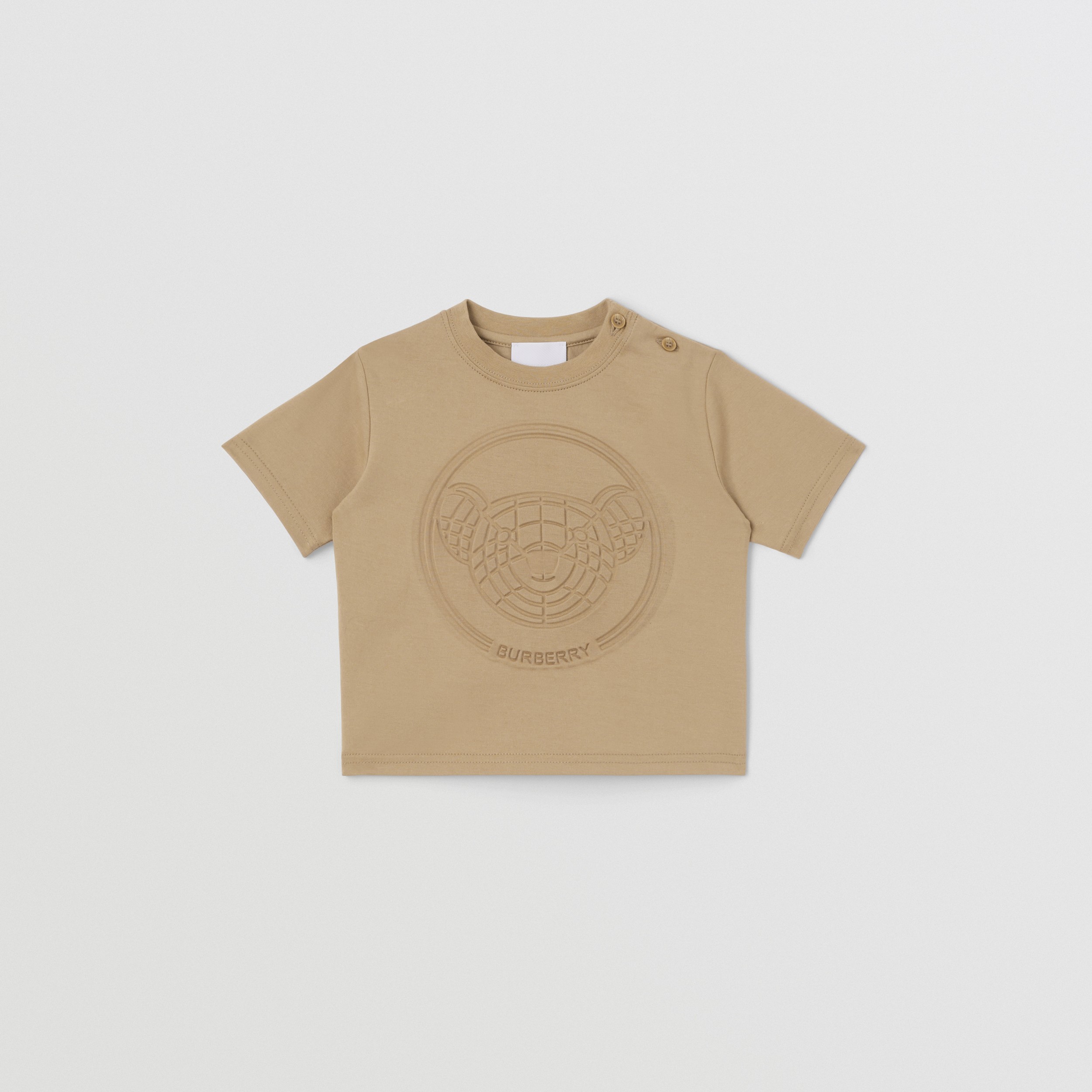 Thomas Bear Motif Cotton T-shirt in Archive Beige - Children | Burberry® Official - 1