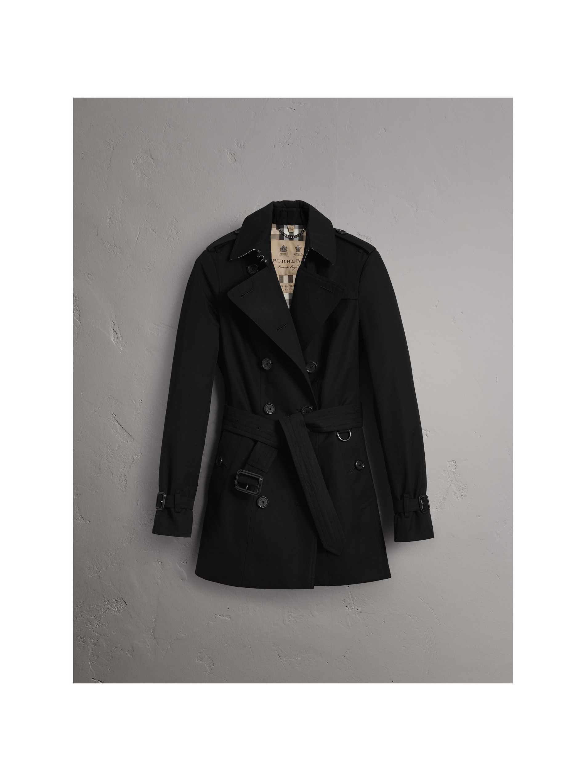 黑色 桑德林汉姆版型 - 短款 trench 风衣 产品图片31