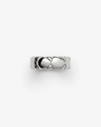 Shield Segment Ring in Silver