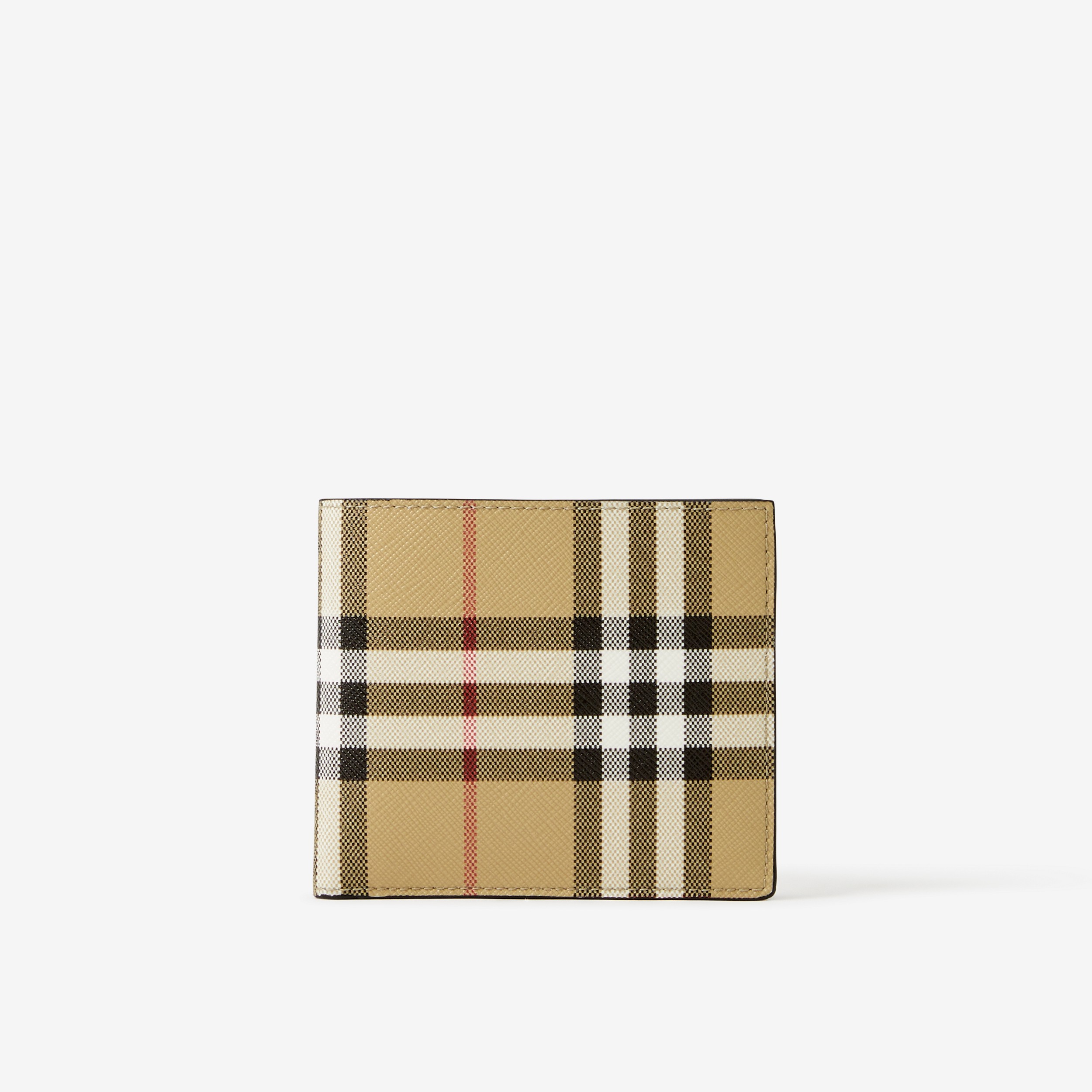 Vintage Check Bifold Wallet in Archive Beige | Burberry® Official - 1