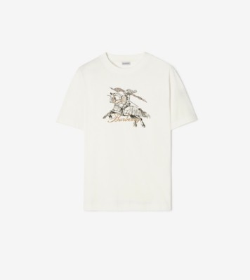 エッチドナイト コットンTシャツ (チョークホワイト) - メンズ