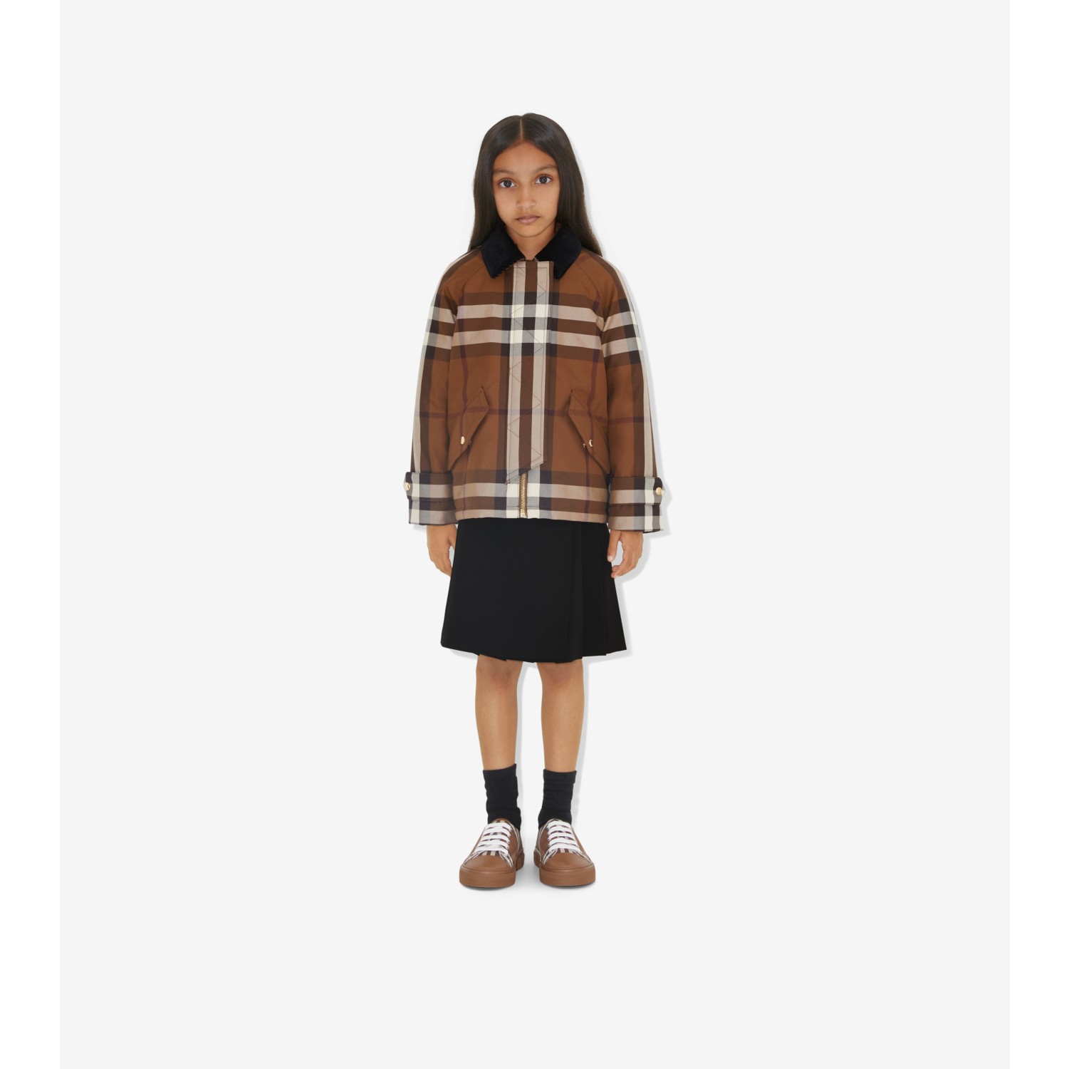 Burberry jacket clearance kids brown