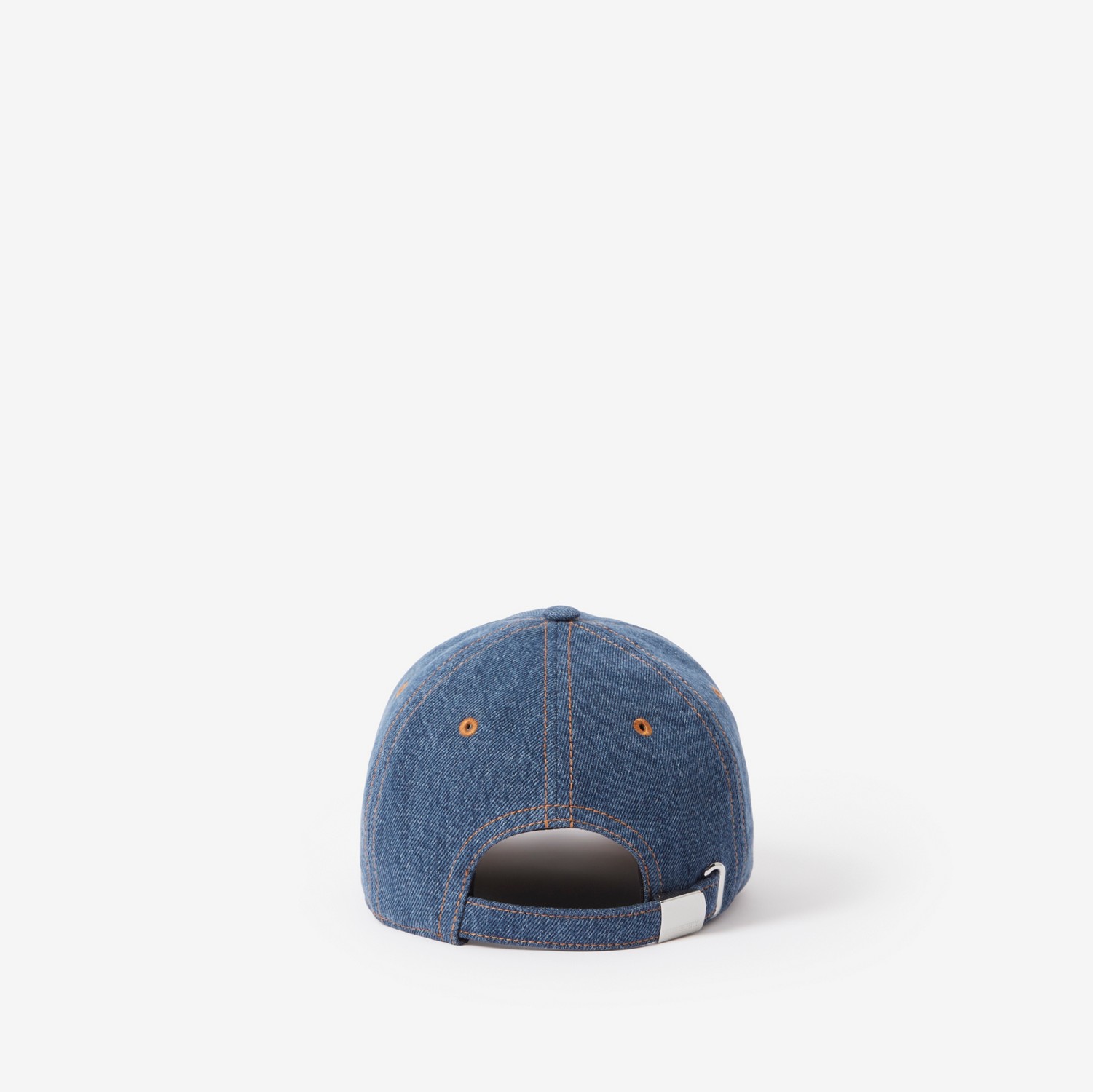Embroidered Logo Denim Baseball Cap in Washed Indigo | Burberry® Official