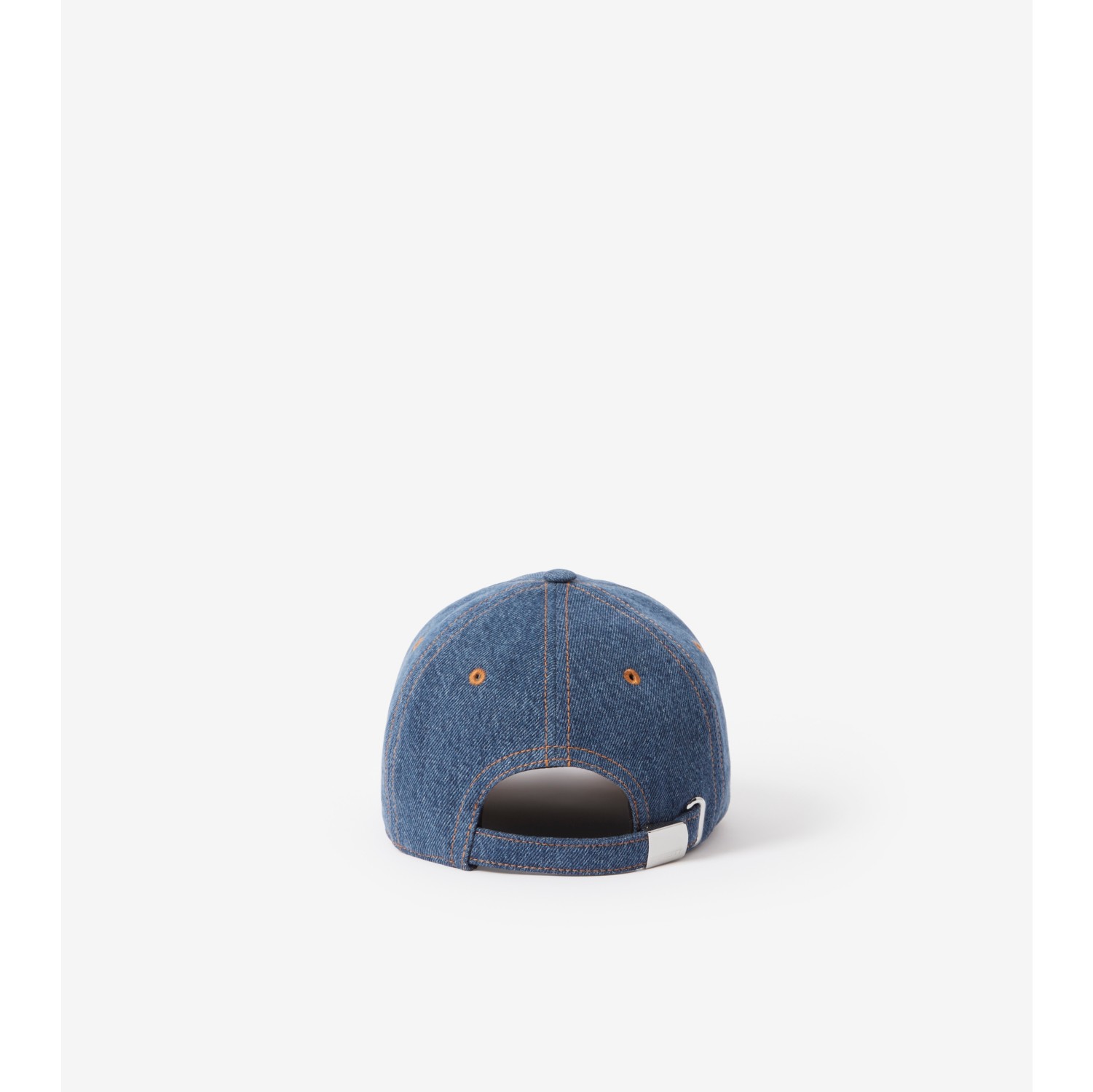 Baseball in | Burberry® Embroidered Cap Official indigo Logo Denim Washed