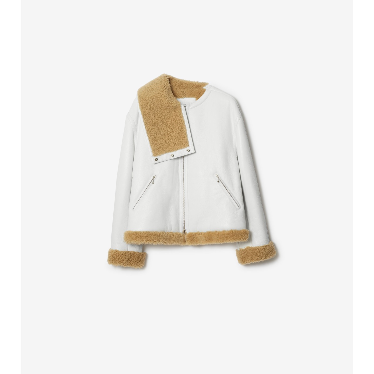 Burberry jacket white sale