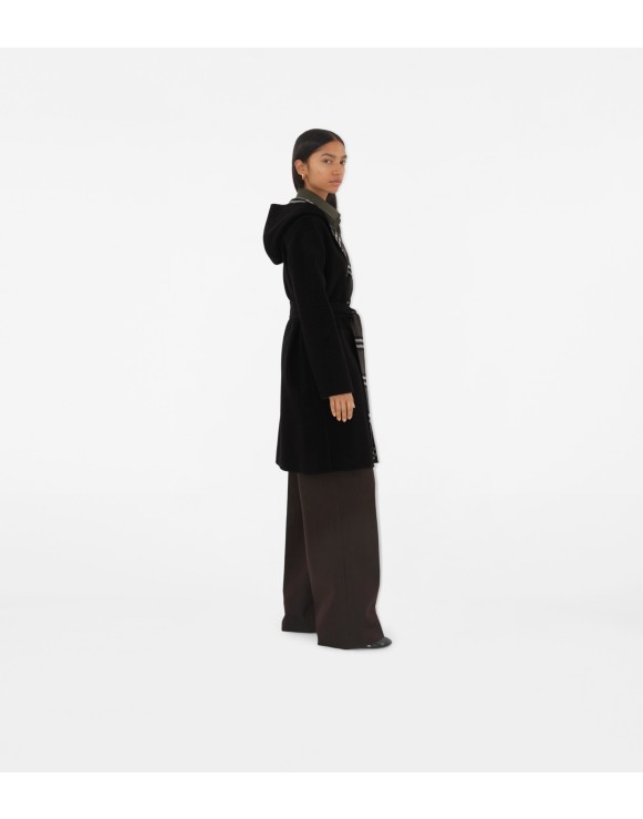 Mid-length Reversible Wool Car Coat