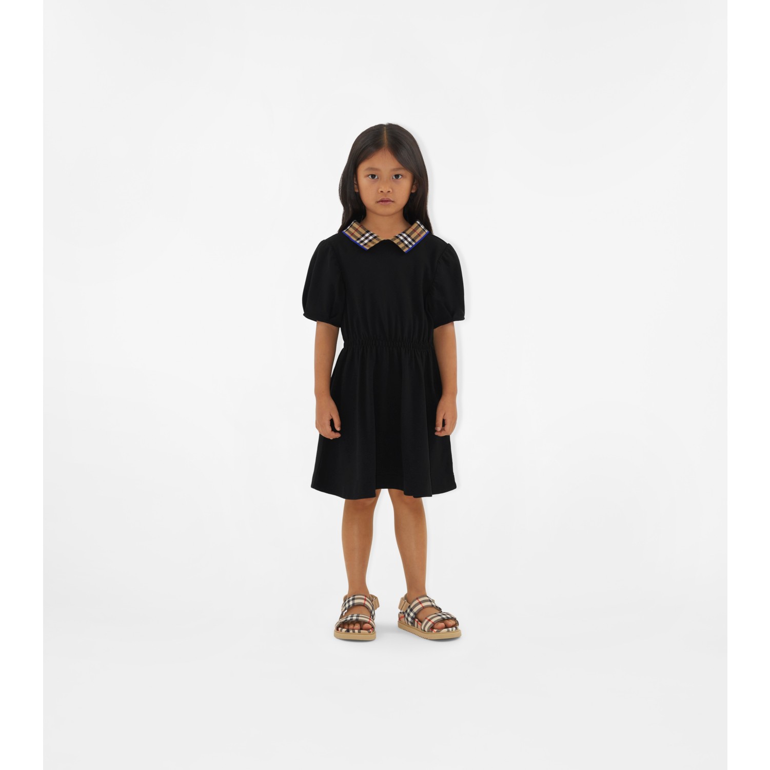 Girls black polo store dress