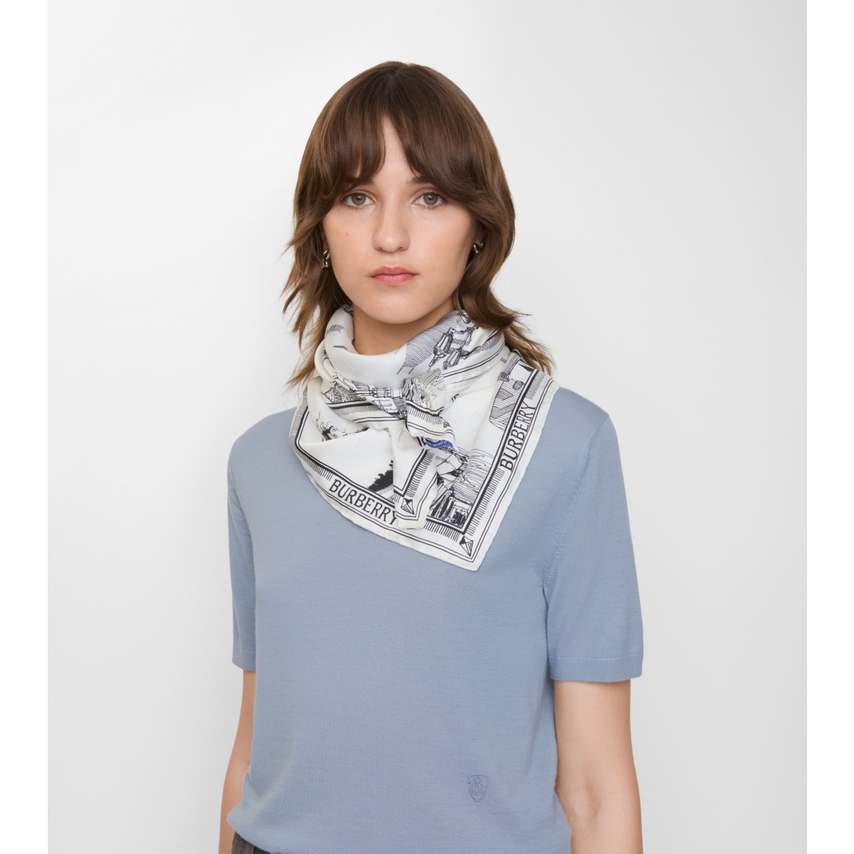  Printed London Landmarks Scarf