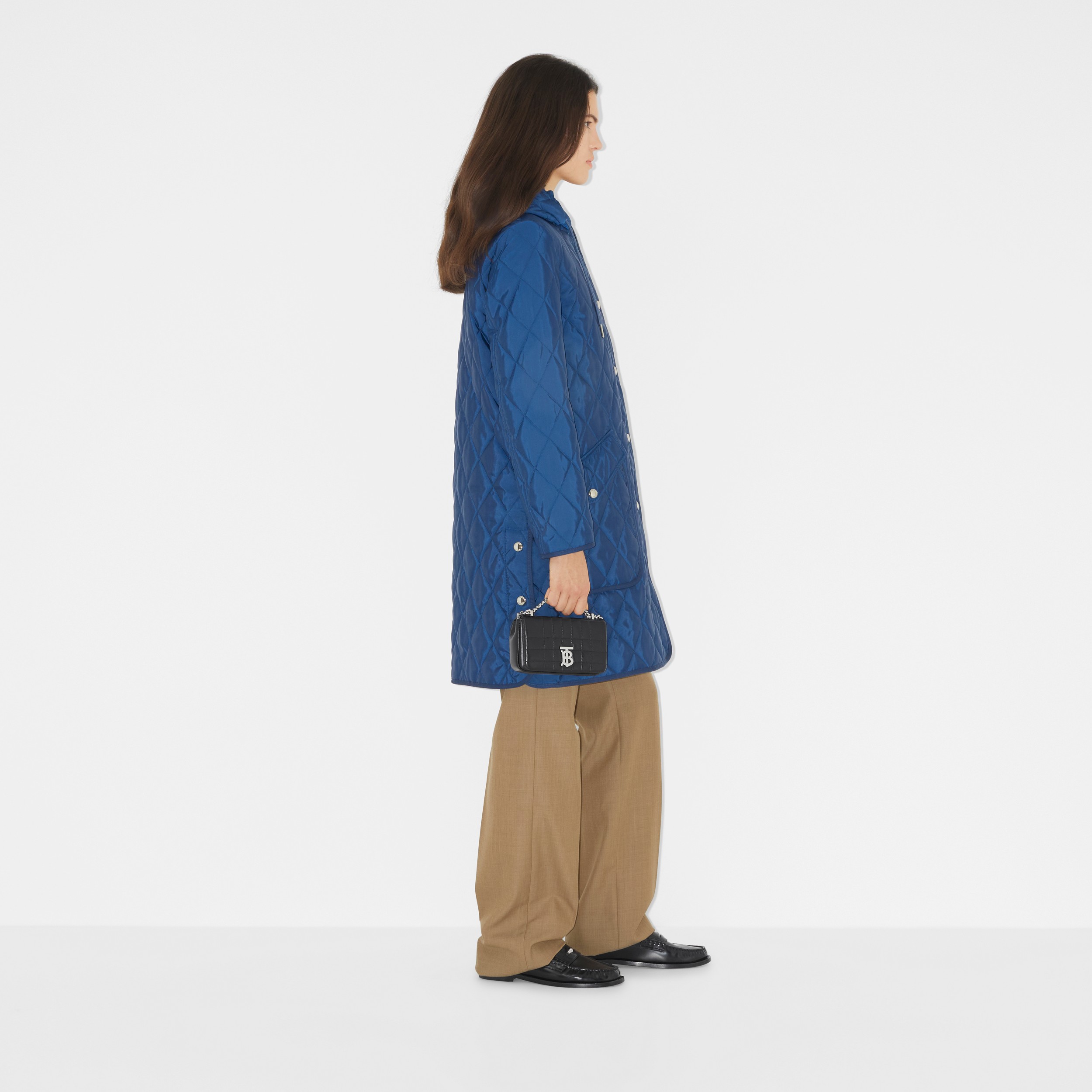 Manteau à capuche en nylon matelassé (Marine Intense) - Femme | Site officiel Burberry® - 3
