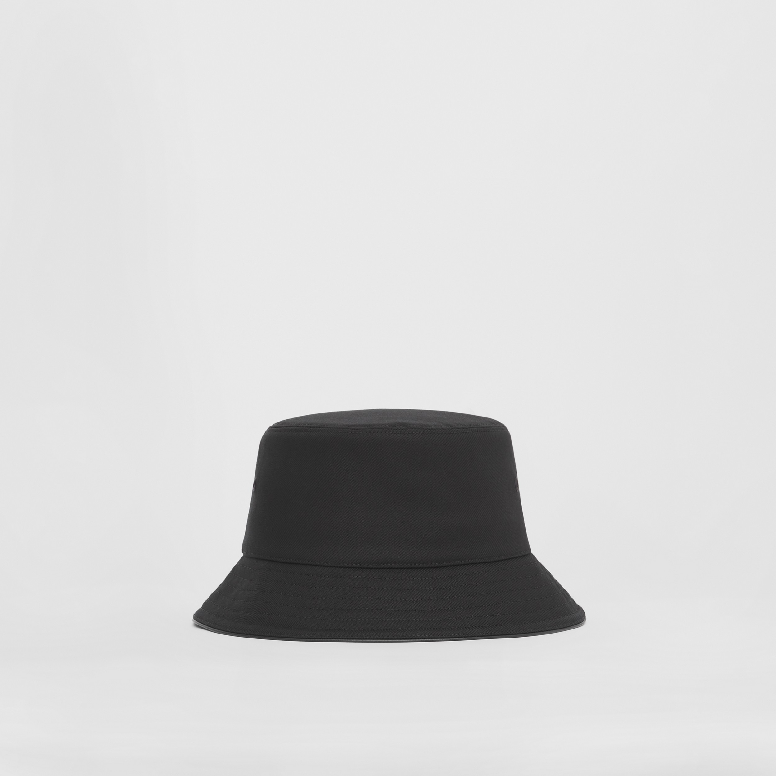 Horseferry Motif Cotton Bucket Hat in Black | Burberry® Official - 4