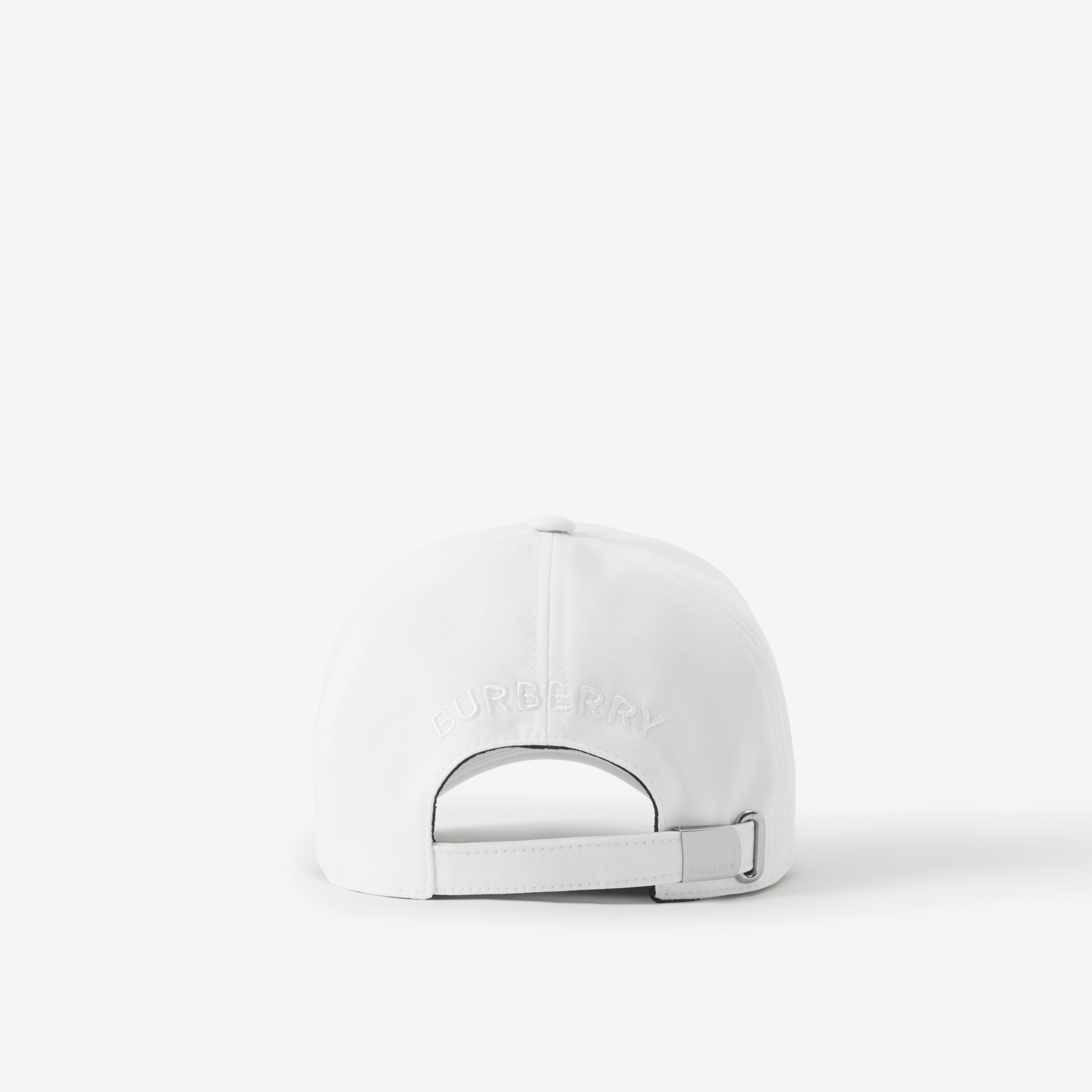 EKD 아플리케 코튼 개버딘 야구 모자 (옵틱 화이트) | Burberry® - 3
