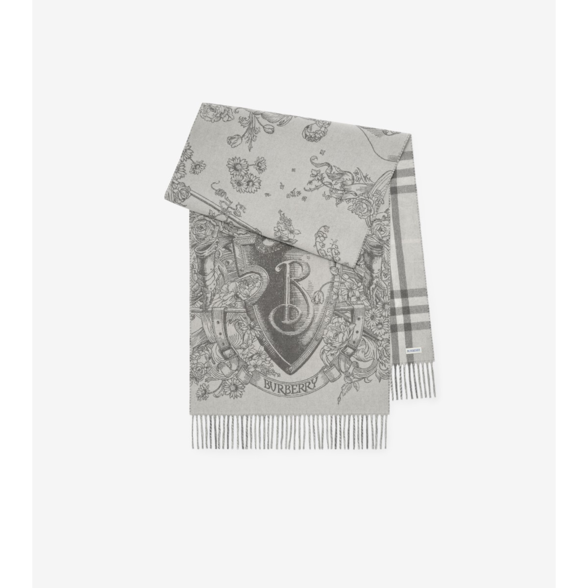  Check Reversible Etched Knight Scarf