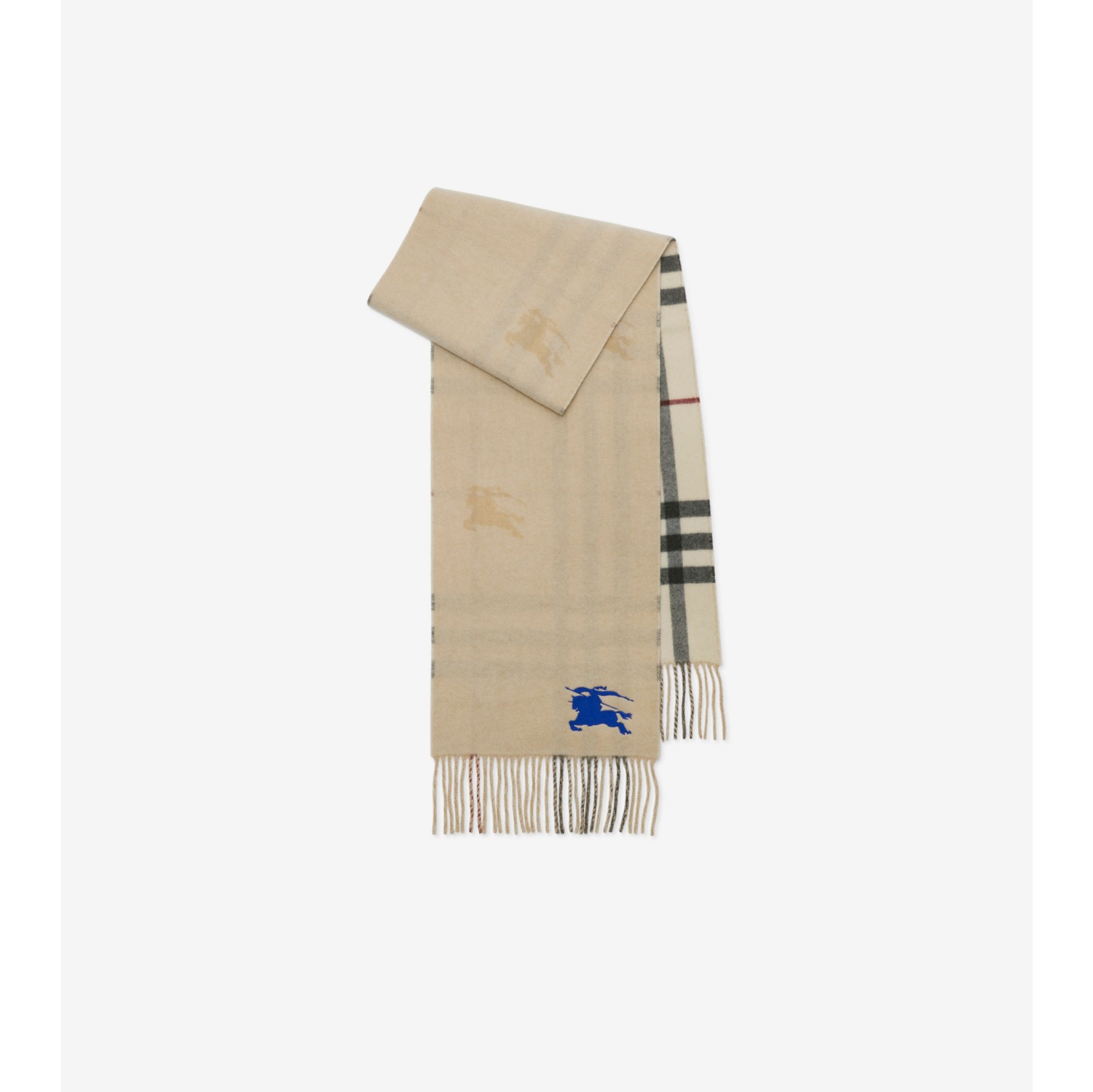 Reversible EKD Check Cashmere Scarf