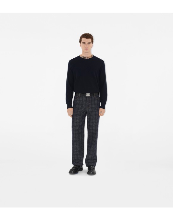 Pull en laine avec Check