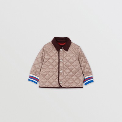 burberry toddler quilted jacket