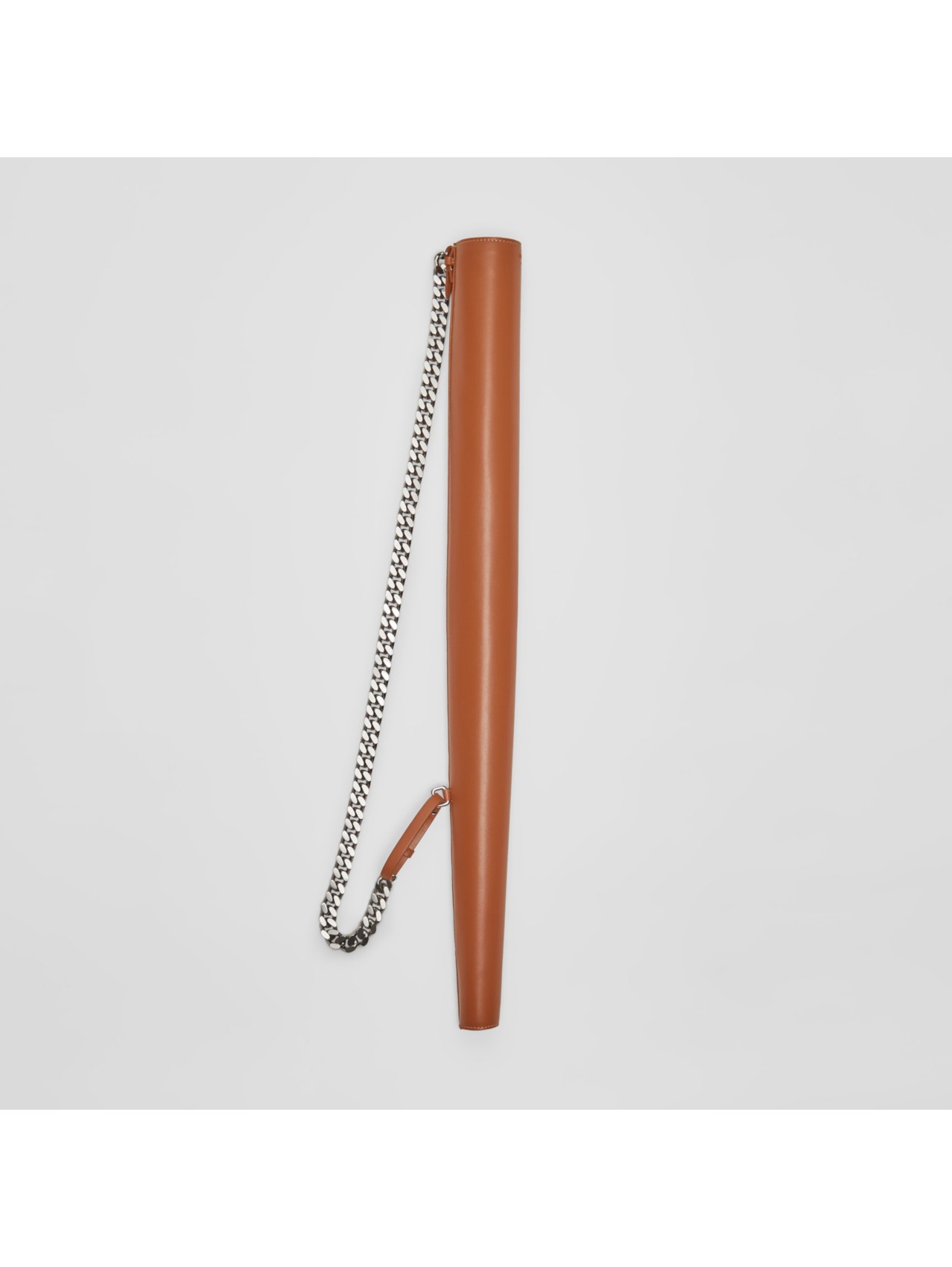 Étui à parapluie en cuir avec sangle en chaîne in Hâle