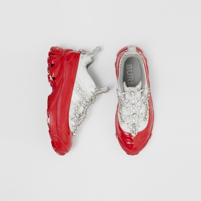 white red sneakers