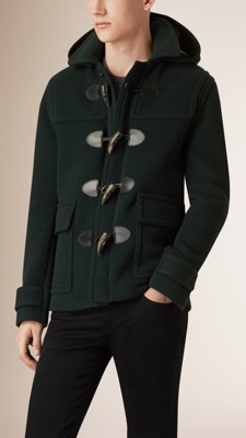 Wool Duffle Jacket with Detachable Hood