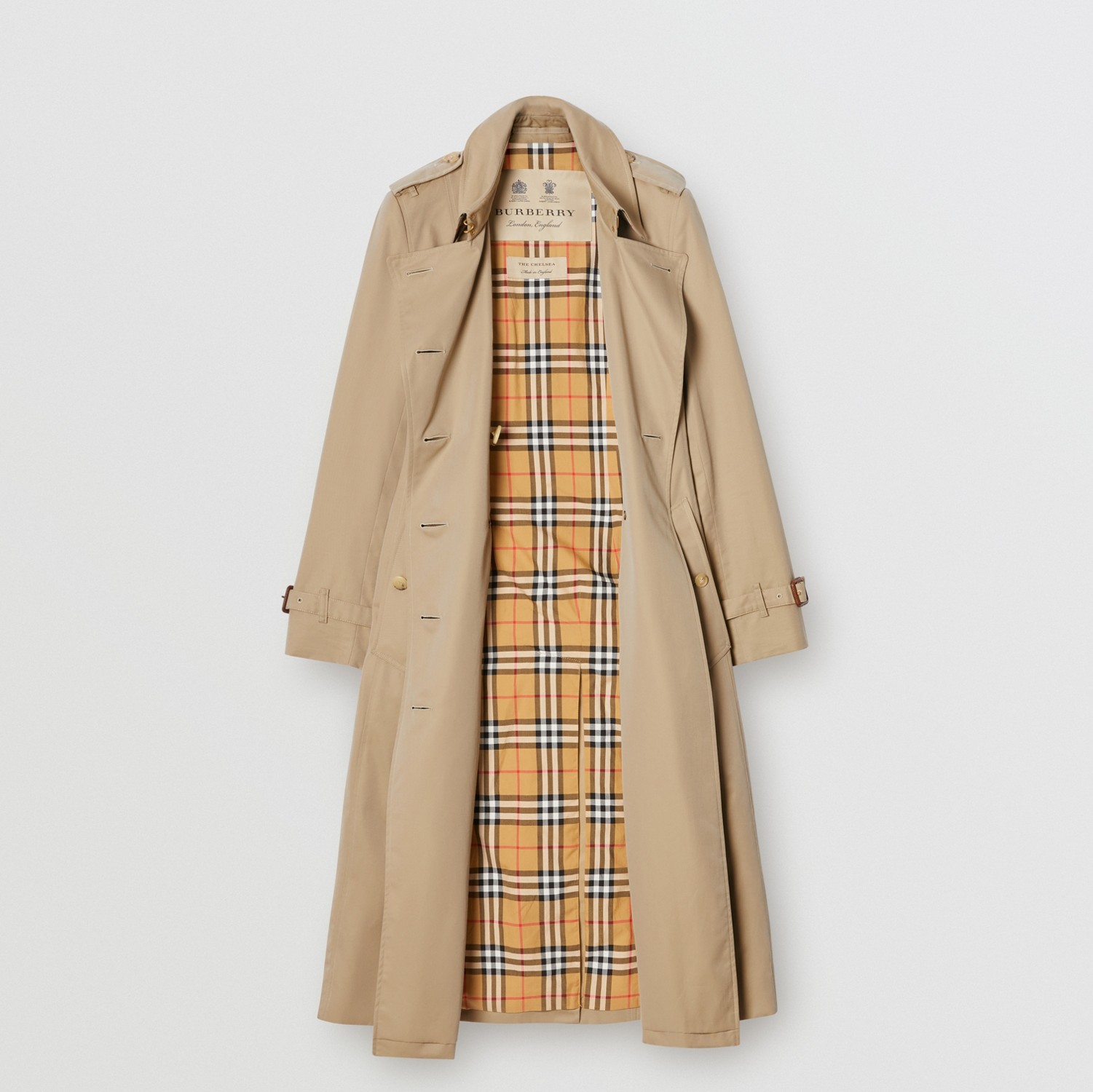 The Chelsea - Trench coat Heritage longo (Mel) - Mulheres | Burberry® oficial