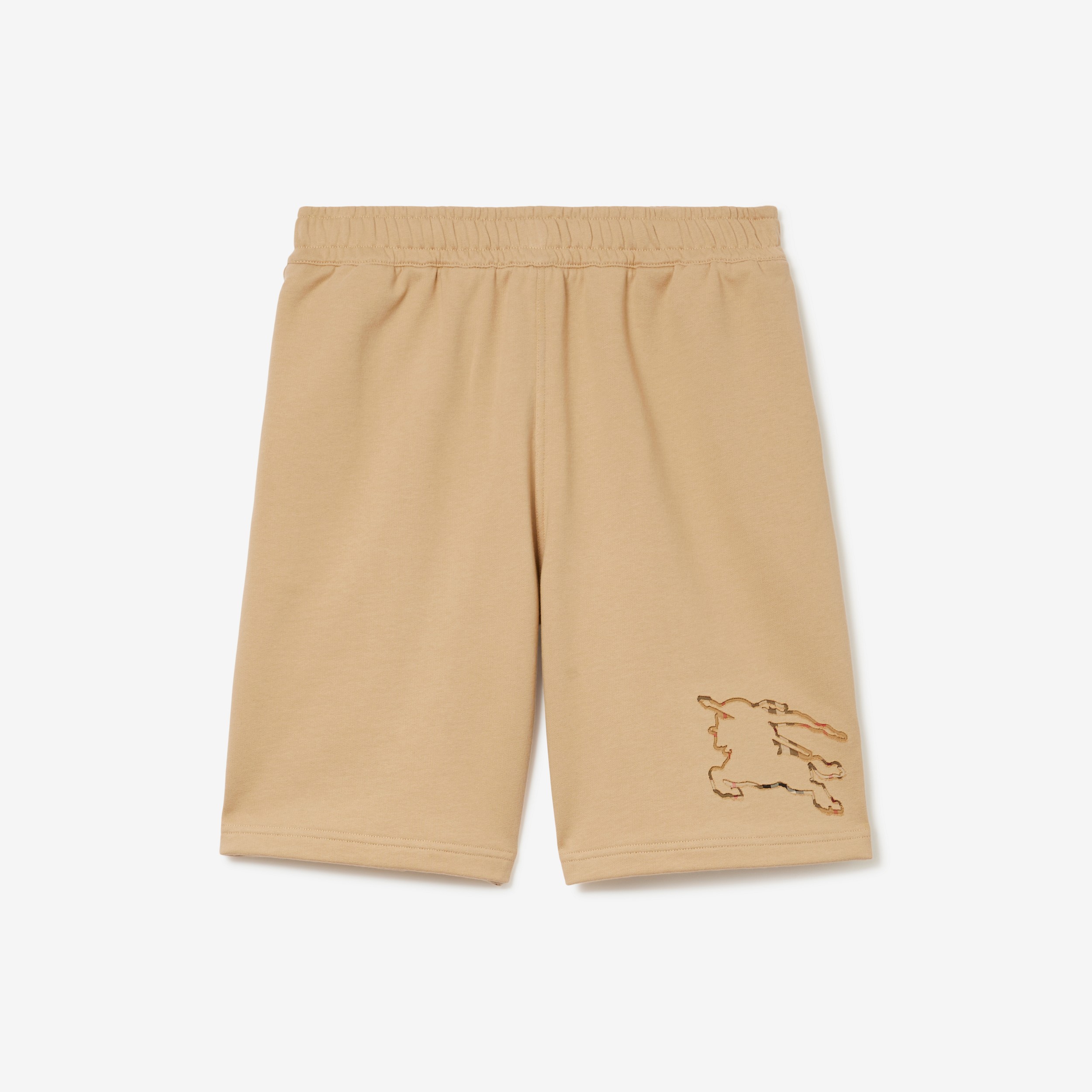Check EKD Cotton Shorts in Soft Fawn - Men | Burberry® Official - 1