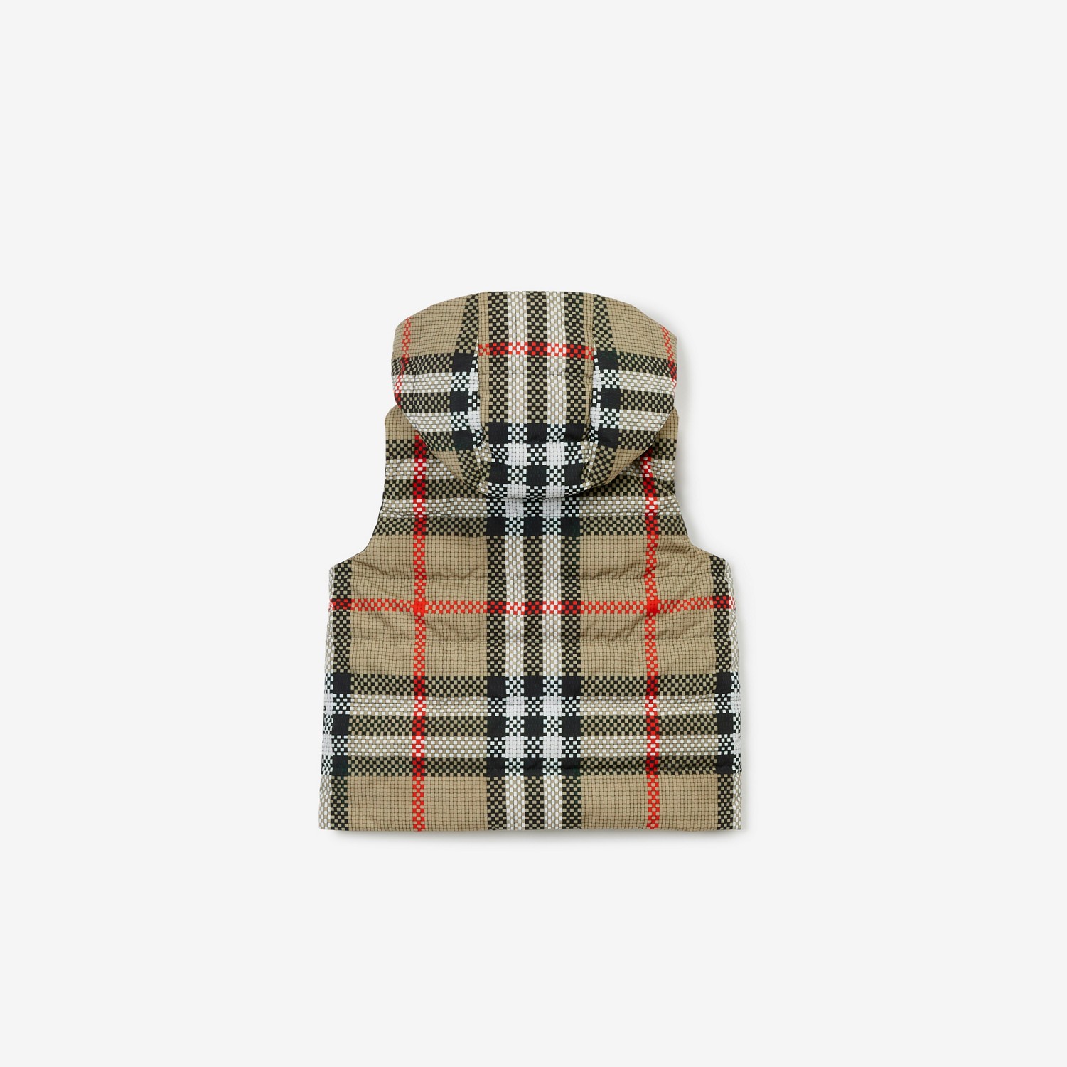 Check Reversible Puffer Gilet in Archive Beige | Burberry® Official