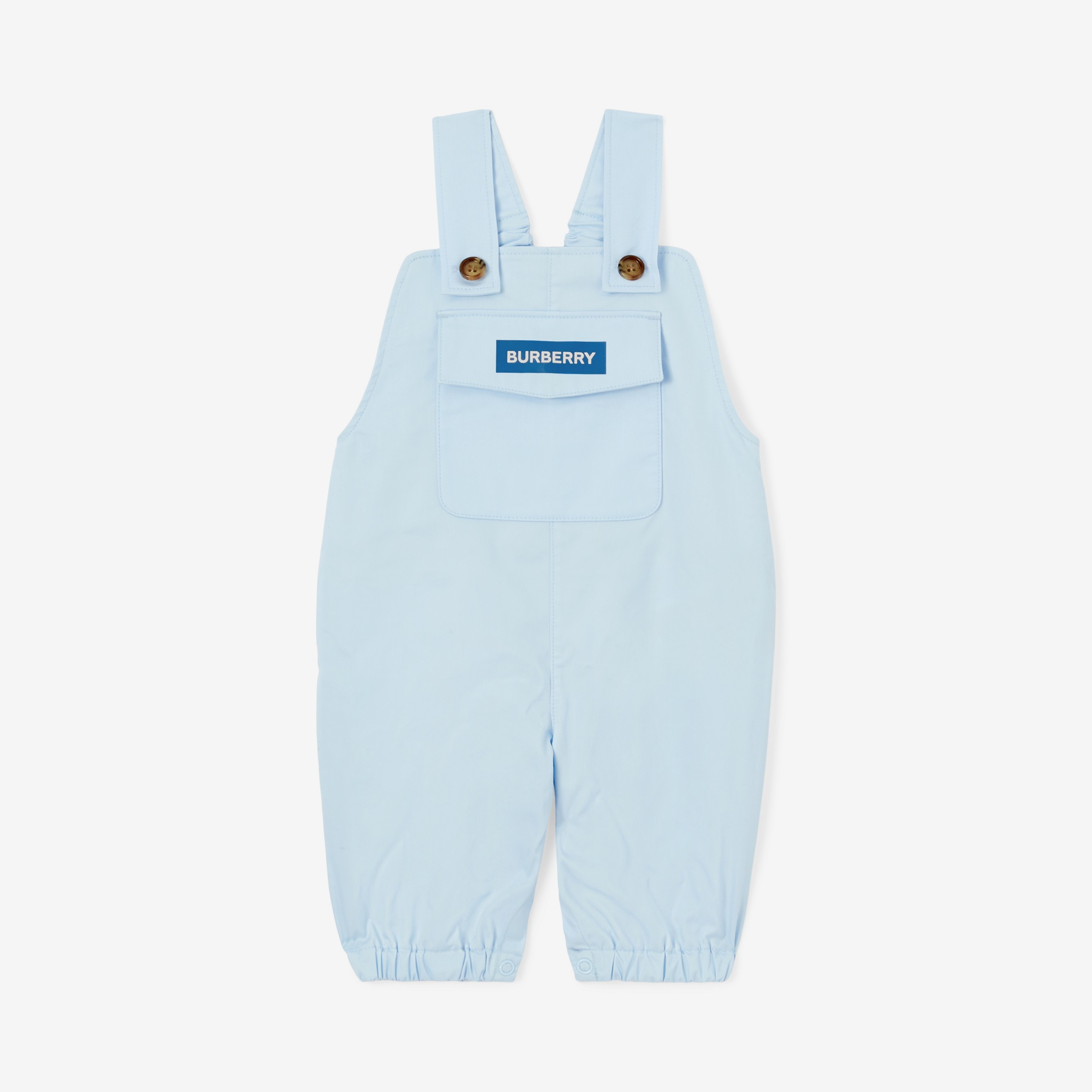 Coffret cadeau trois pièces pour bébé en coton Thomas Bear (Bleu Pâle) - Enfant | Site officiel Burberry® - 3