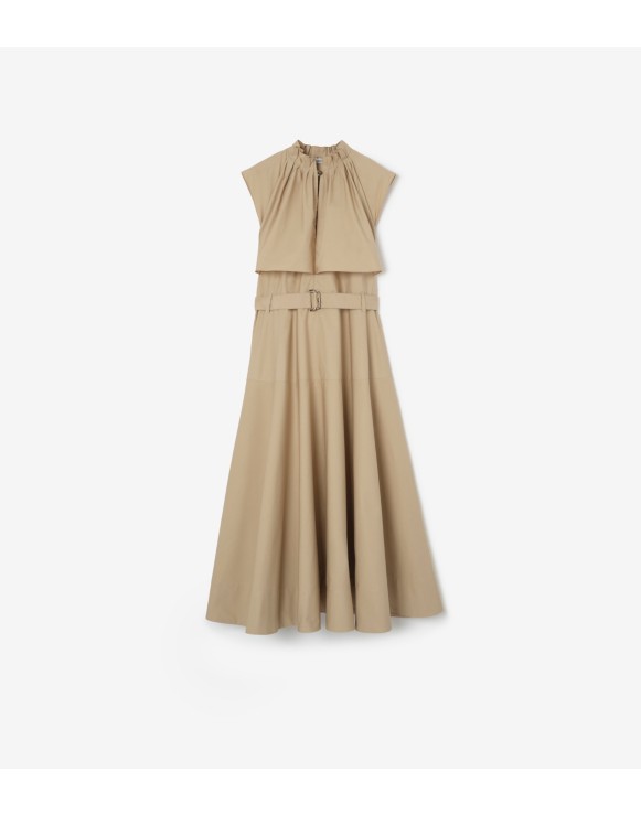 Cotton Poplin Midi Dress