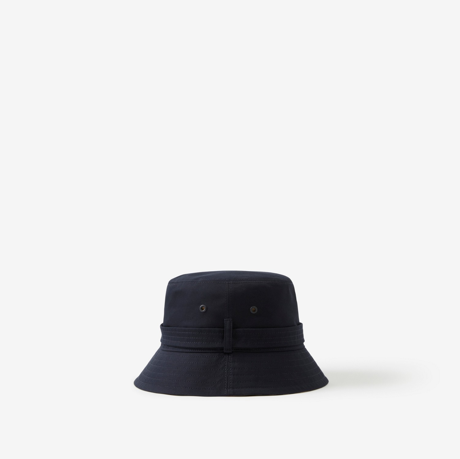 Cotton Gabardine Belted Bucket Hat in Coal Blue | Burberry® Official
