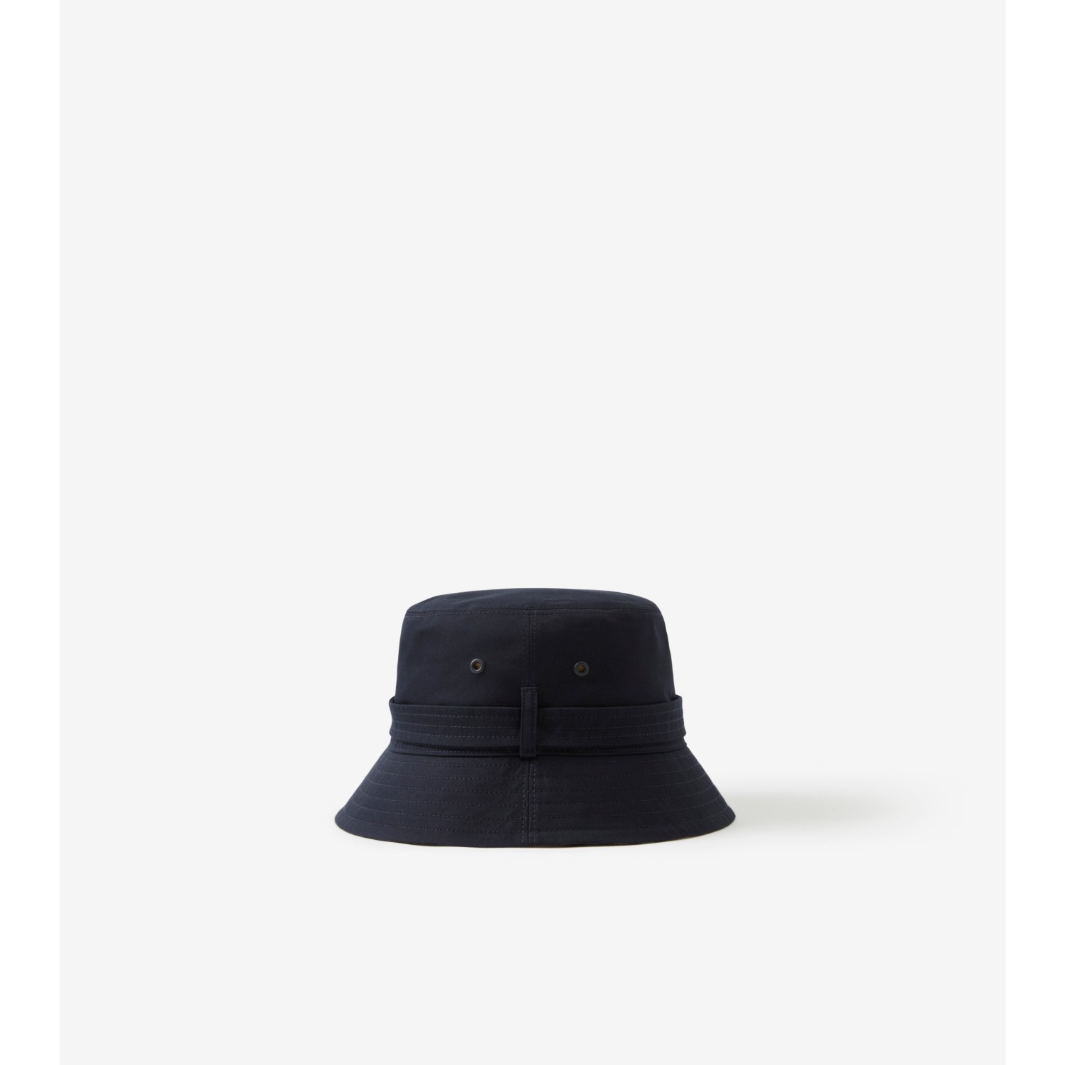 Cotton Gabardine Belted Bucket Hat