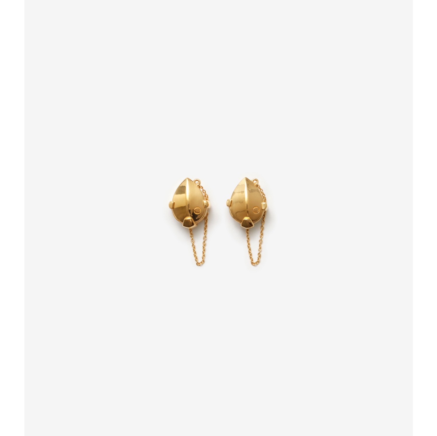 Shield Pendant Earrings in Gold/clear - Women | Burberry® Official