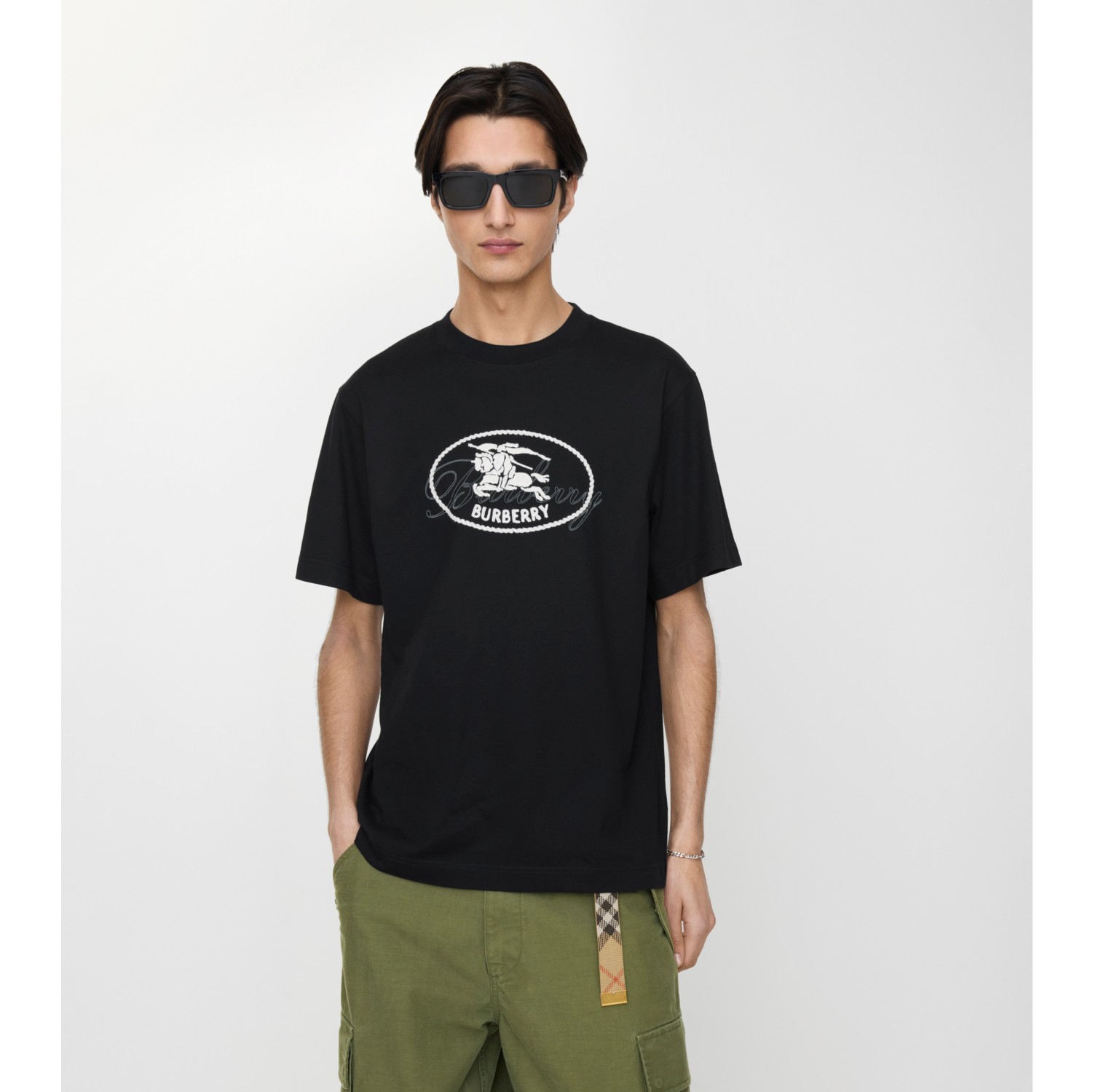 Knight Stamp Cotton T-shirt