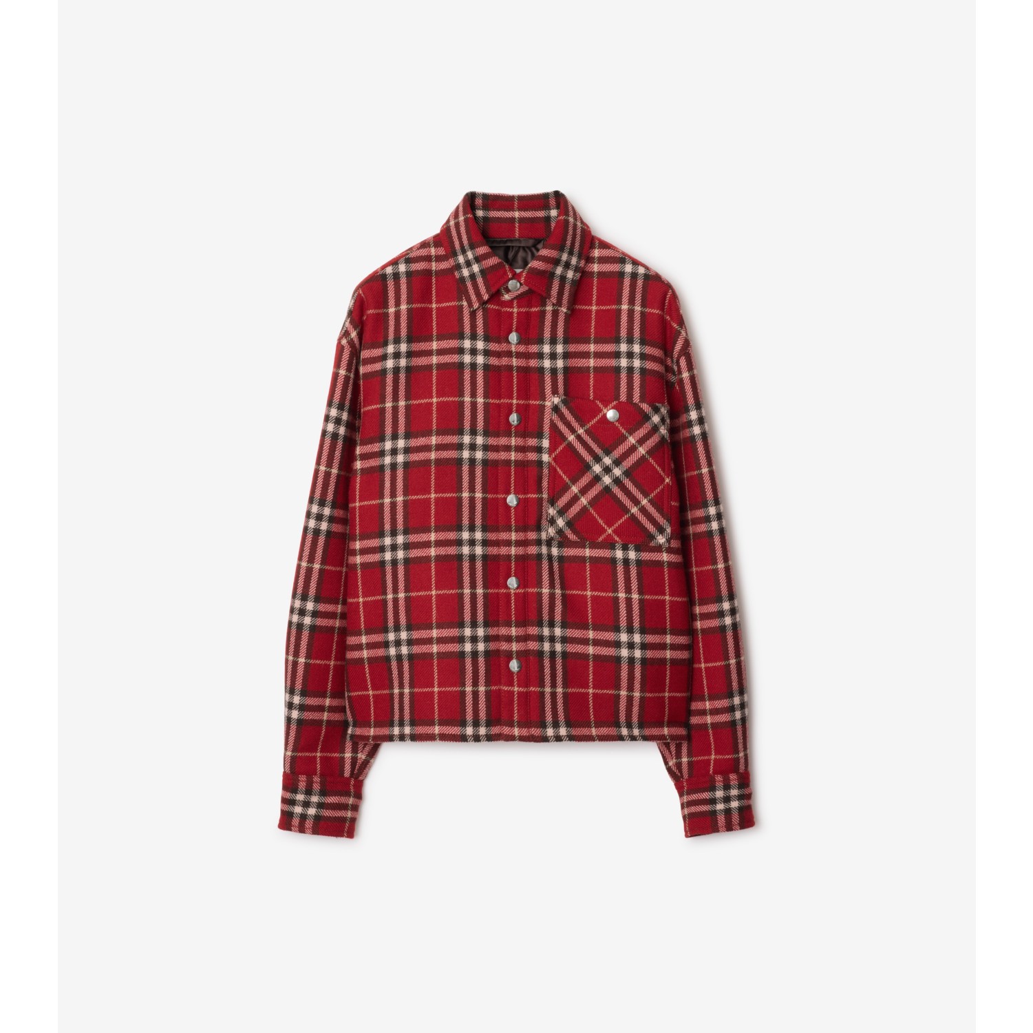 Check Wool Overshirt