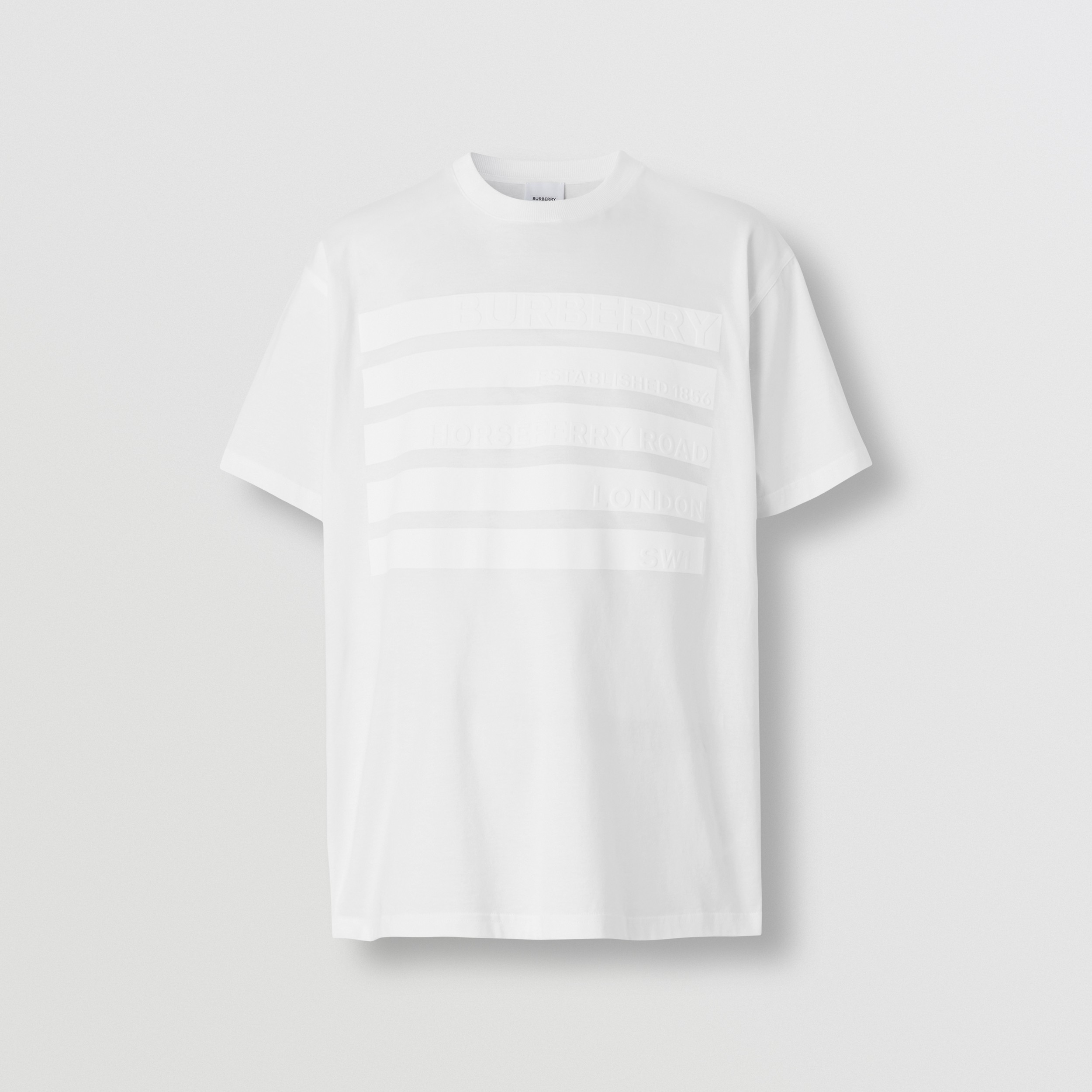 Oversize-T-Shirt aus Baumwolle mit Horseferry-Aufdruck (Weiß) - Herren | Burberry® - 4