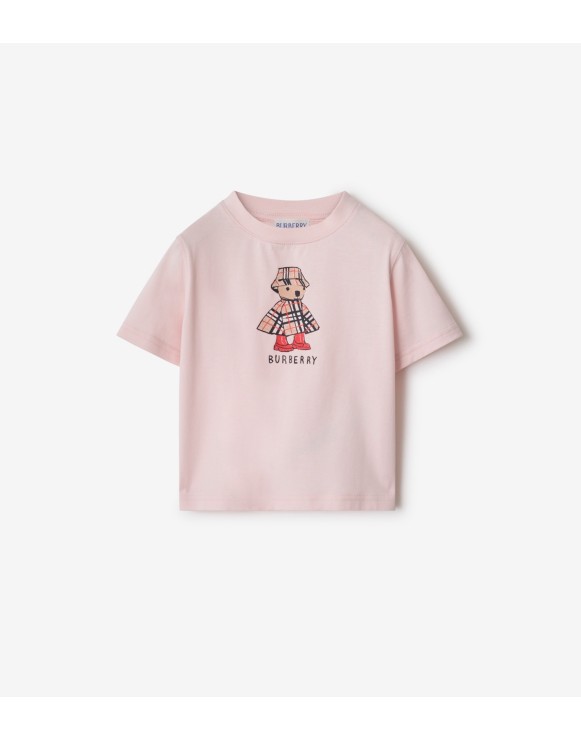 早い者勝ち！BURBERRY kids 大学風 Tシャツ 12Y キッズ BURBERRY ブラック Tシャツ 12Y Burberry Baby Boy's