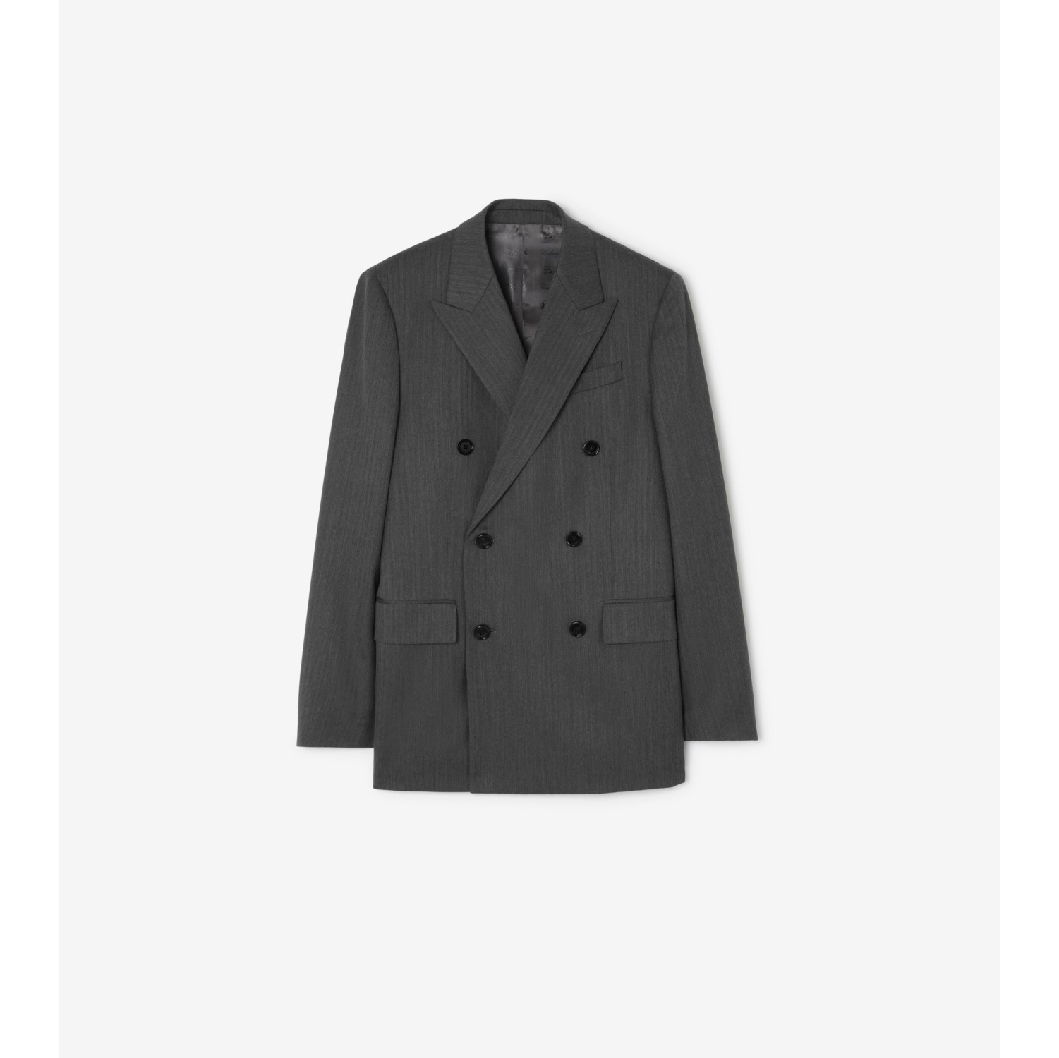 Chaqueta de vestir en lana de espiguilla