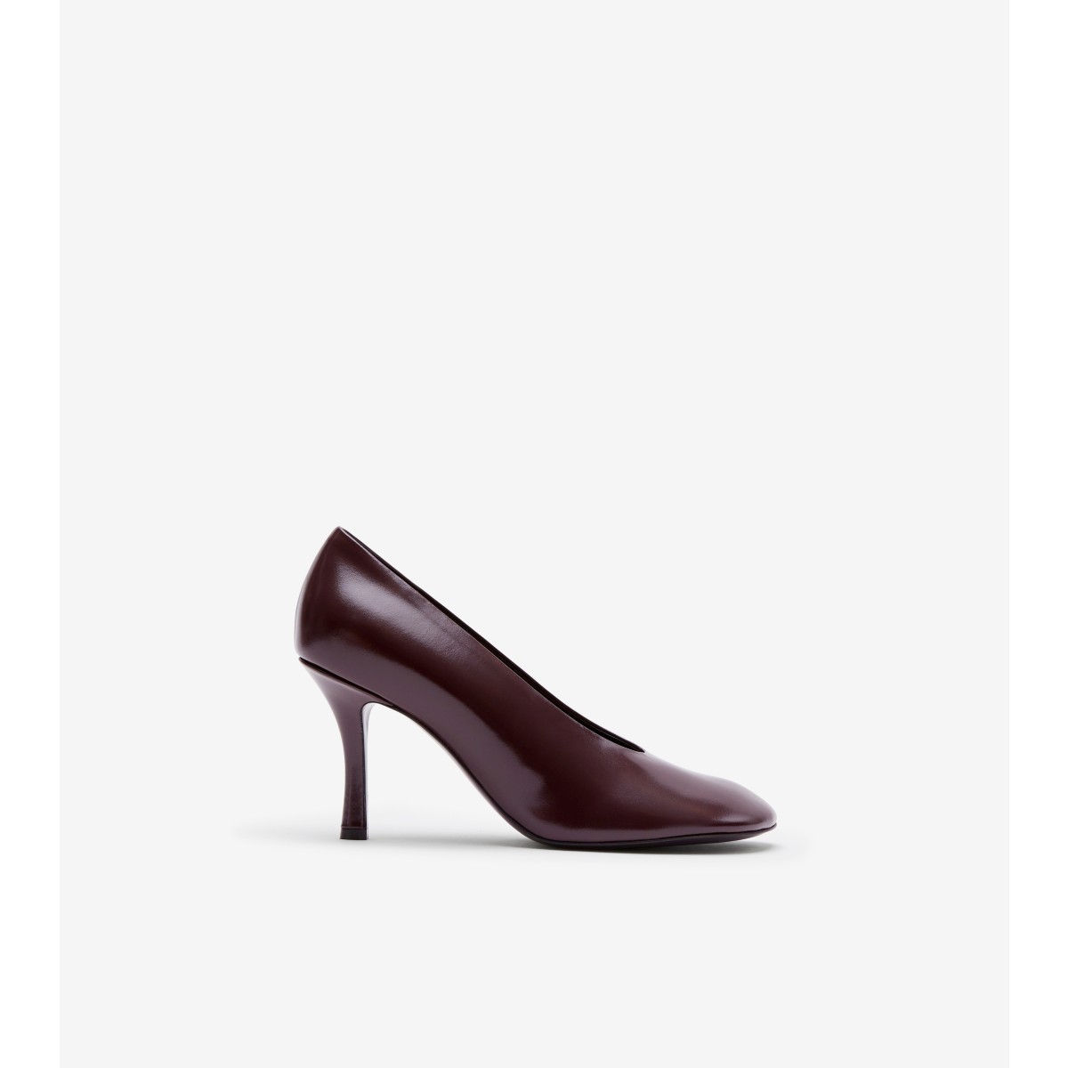 Burberry Leather Baby Pumps In Poison