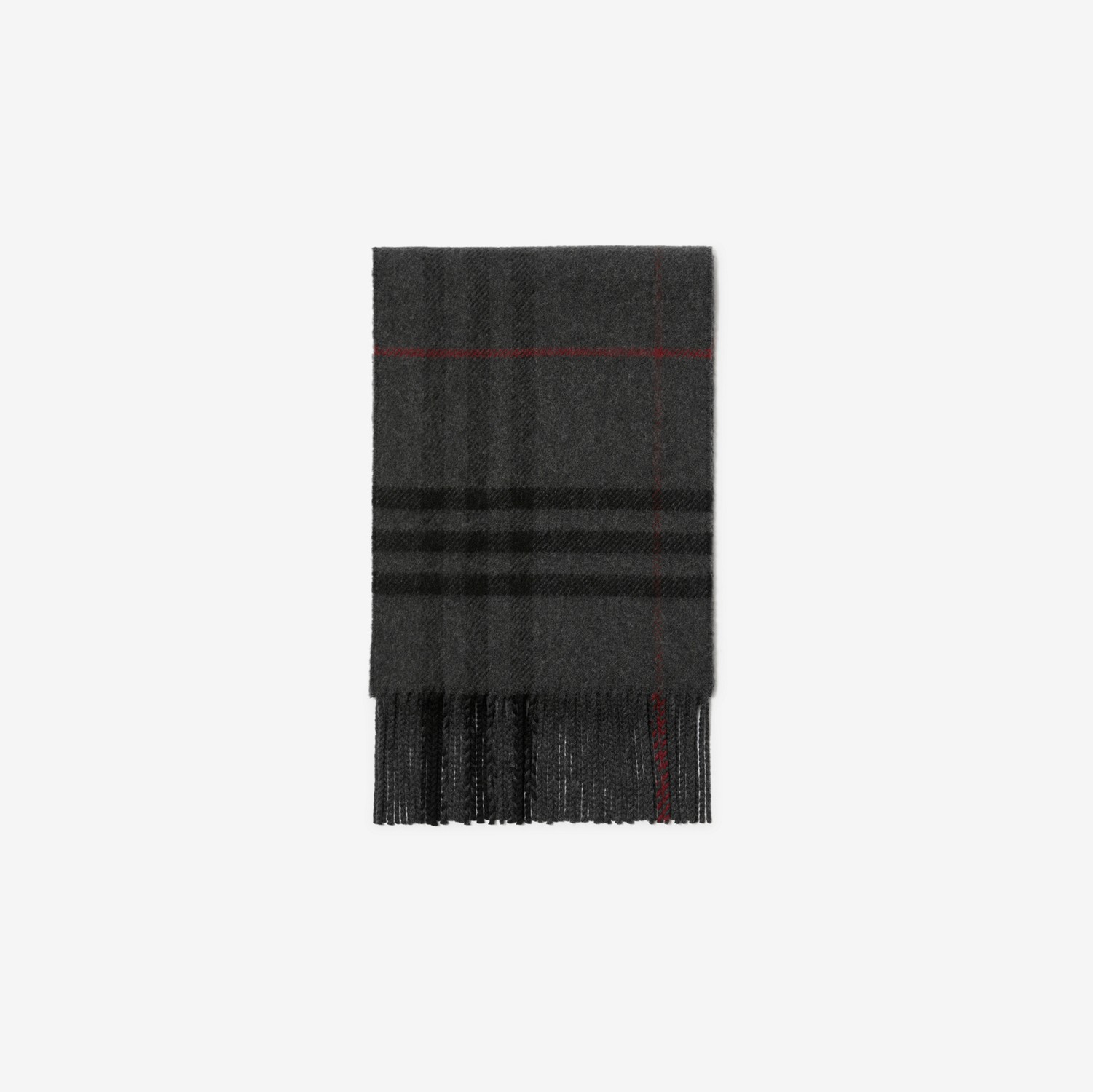 Check Wool Cashmere Scarf